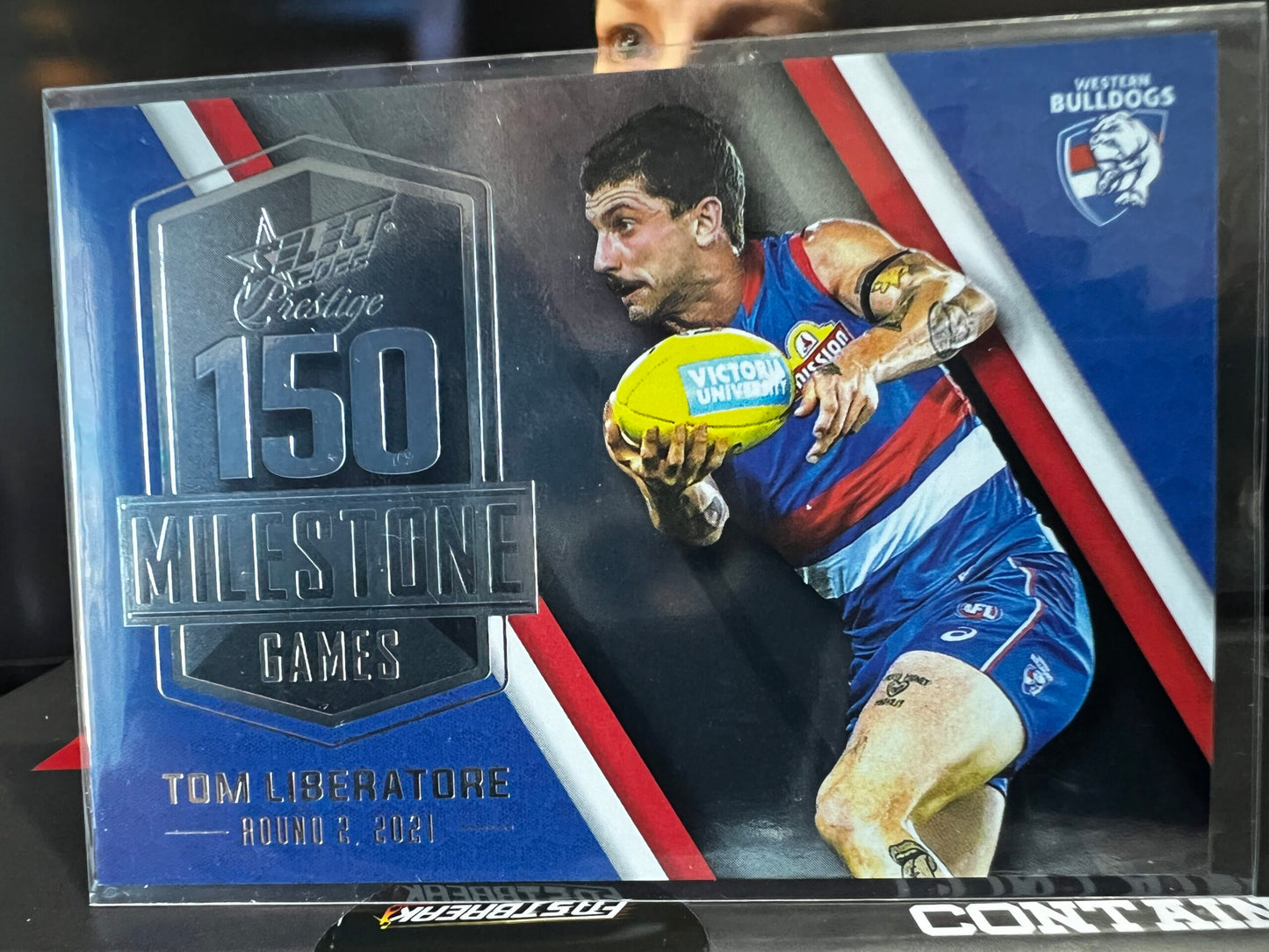 Tom Liberatore Western Bulldogs 2022 Footy Stars Prestige Milestone 122/195