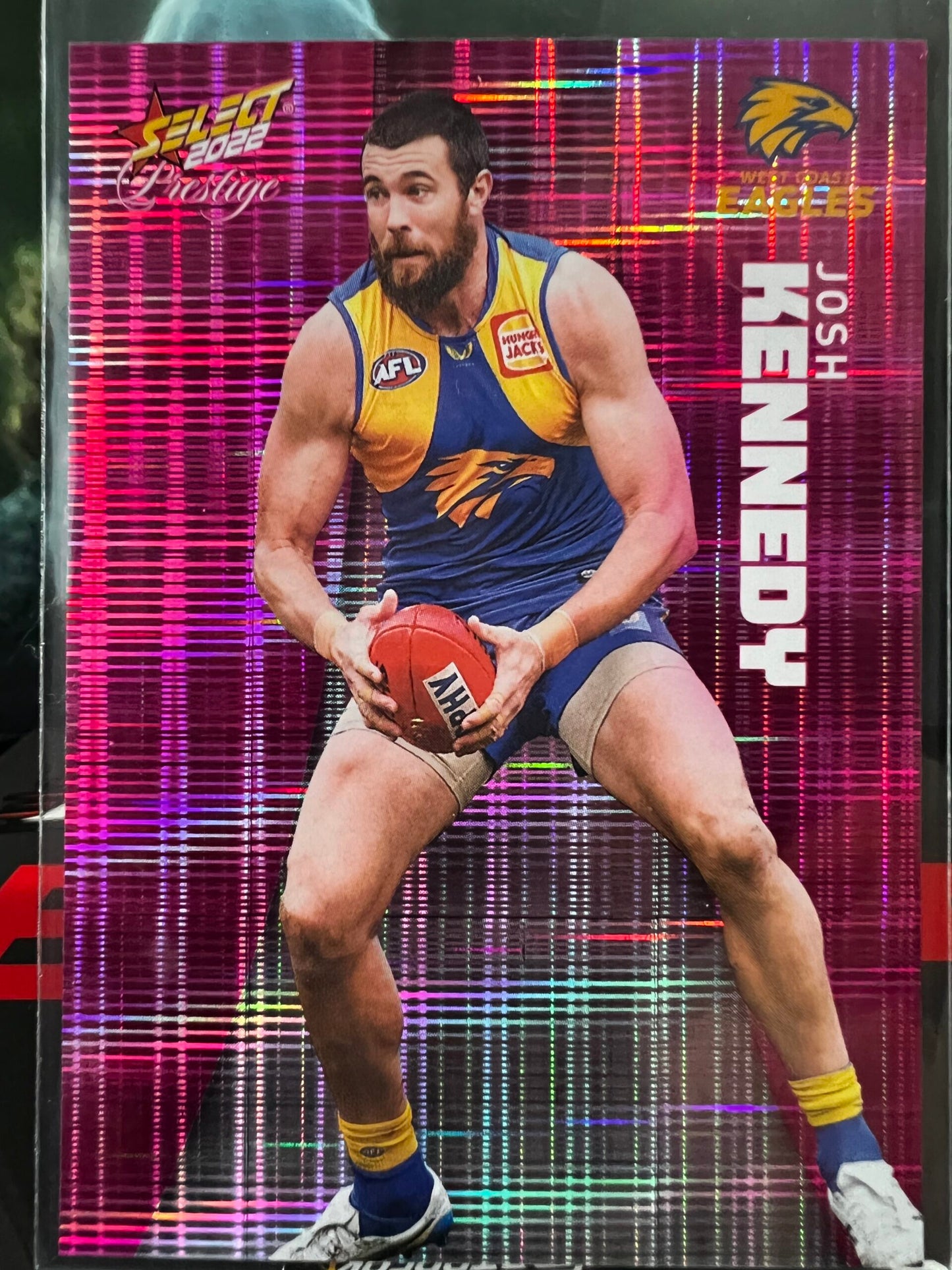Josh Kennedy West Coast 2022 Footy Stars Prestige Pink Parallel 145/325