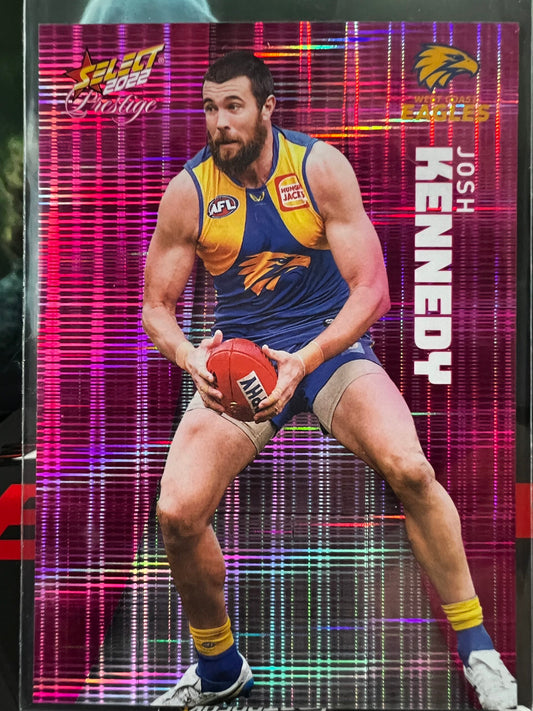 Josh Kennedy West Coast 2022 Footy Stars Prestige Pink Parallel 145/325