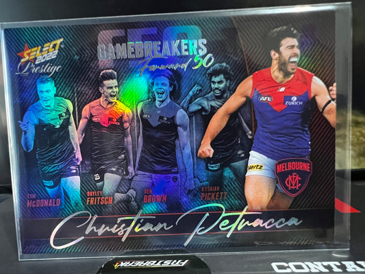 Christian Petracca Melbourne 2022 Footy Stars Prestige Gamebreakers 727/750
