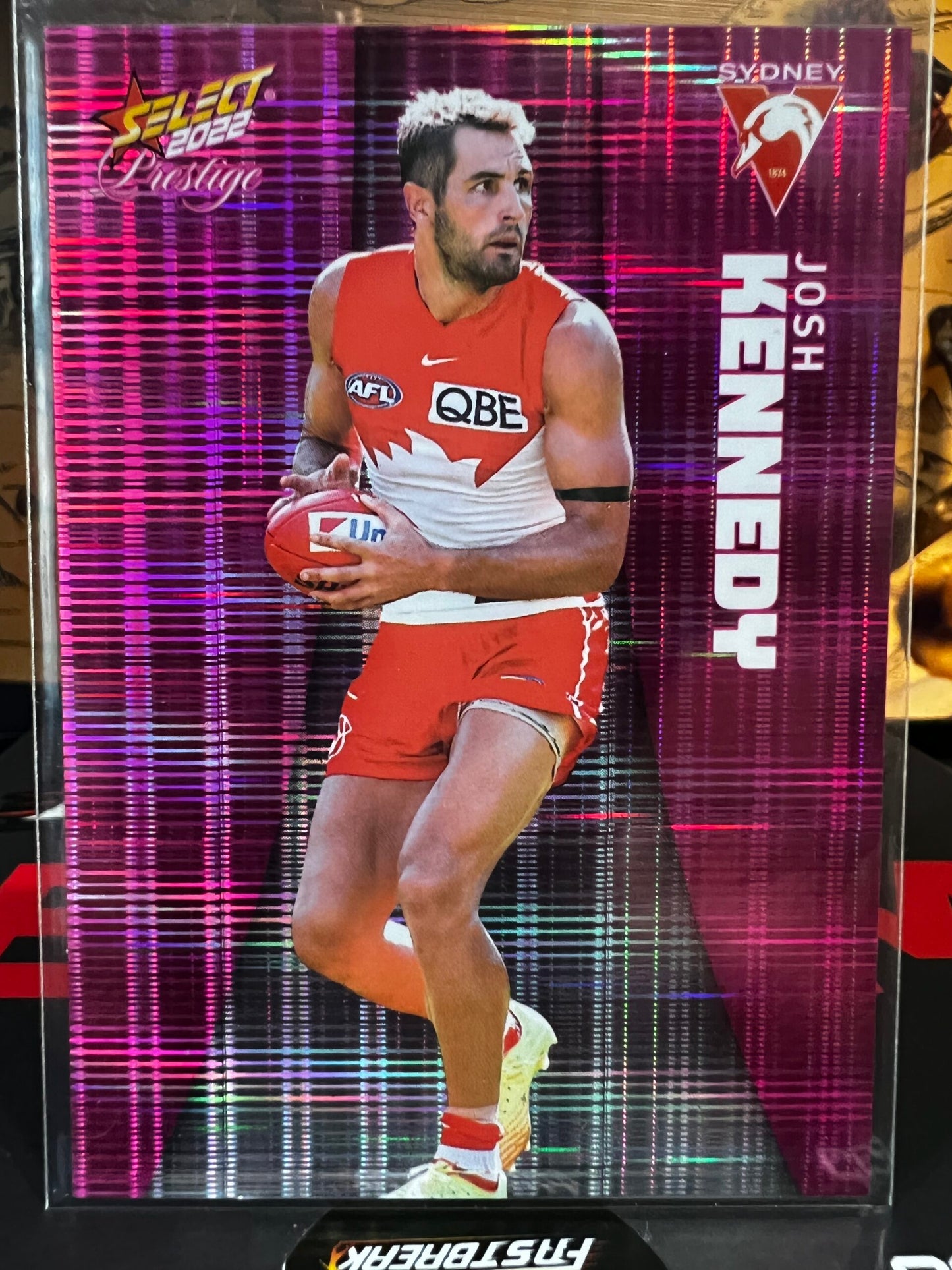 Josh Kennedy - Sydney - 2022 - Footy Stars Prestige - Pink Parallel - 42/325