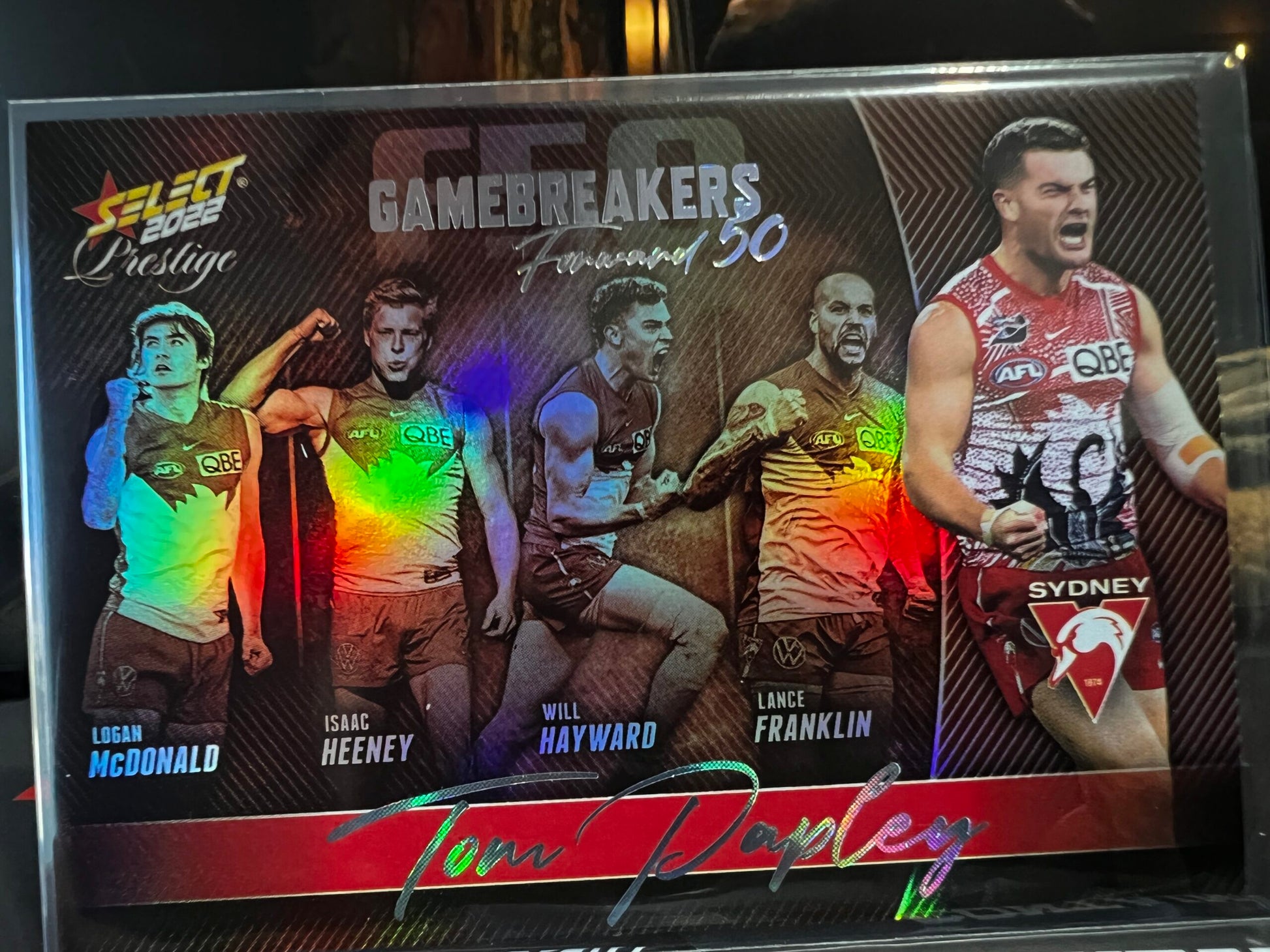 Tom Papley - Sydney - 2022 - Footy Stars Prestige - Gamebreakers - 52/750