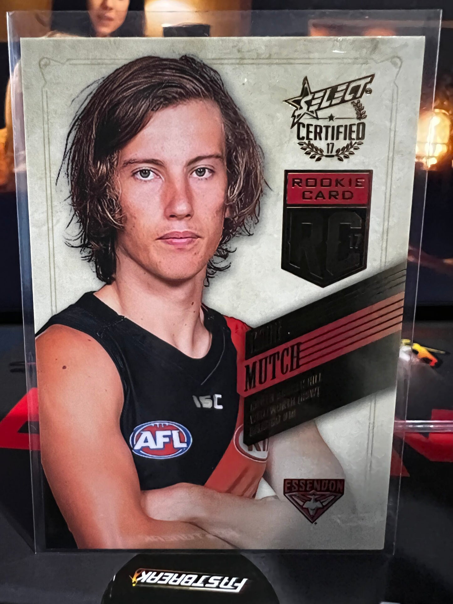 Kobe Mutch - Essendon - 2017 - Certified - Rookie Card - 92/220