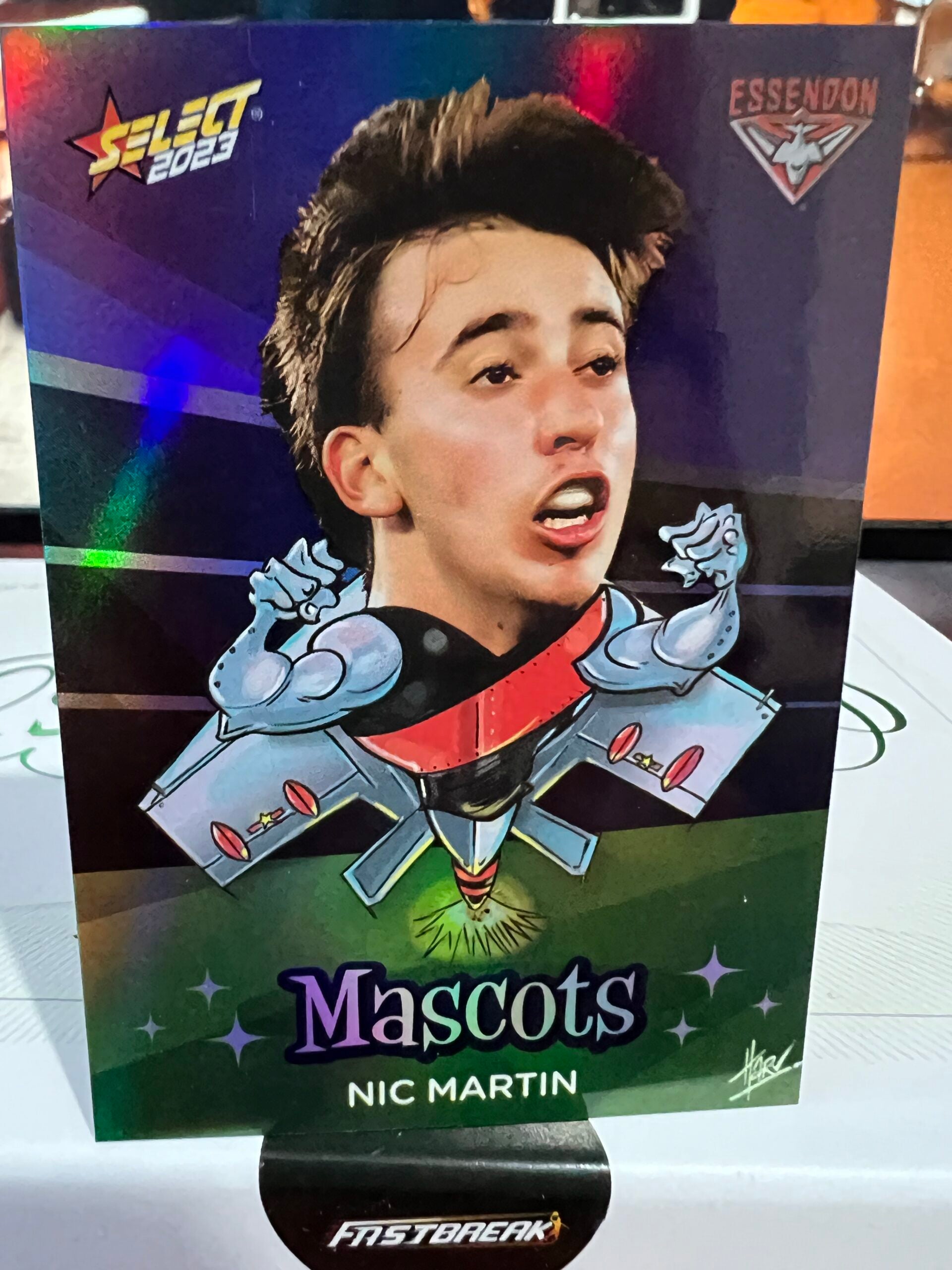 Nic Martin - Essendon - 2023 - Footy Stars - Mascots -