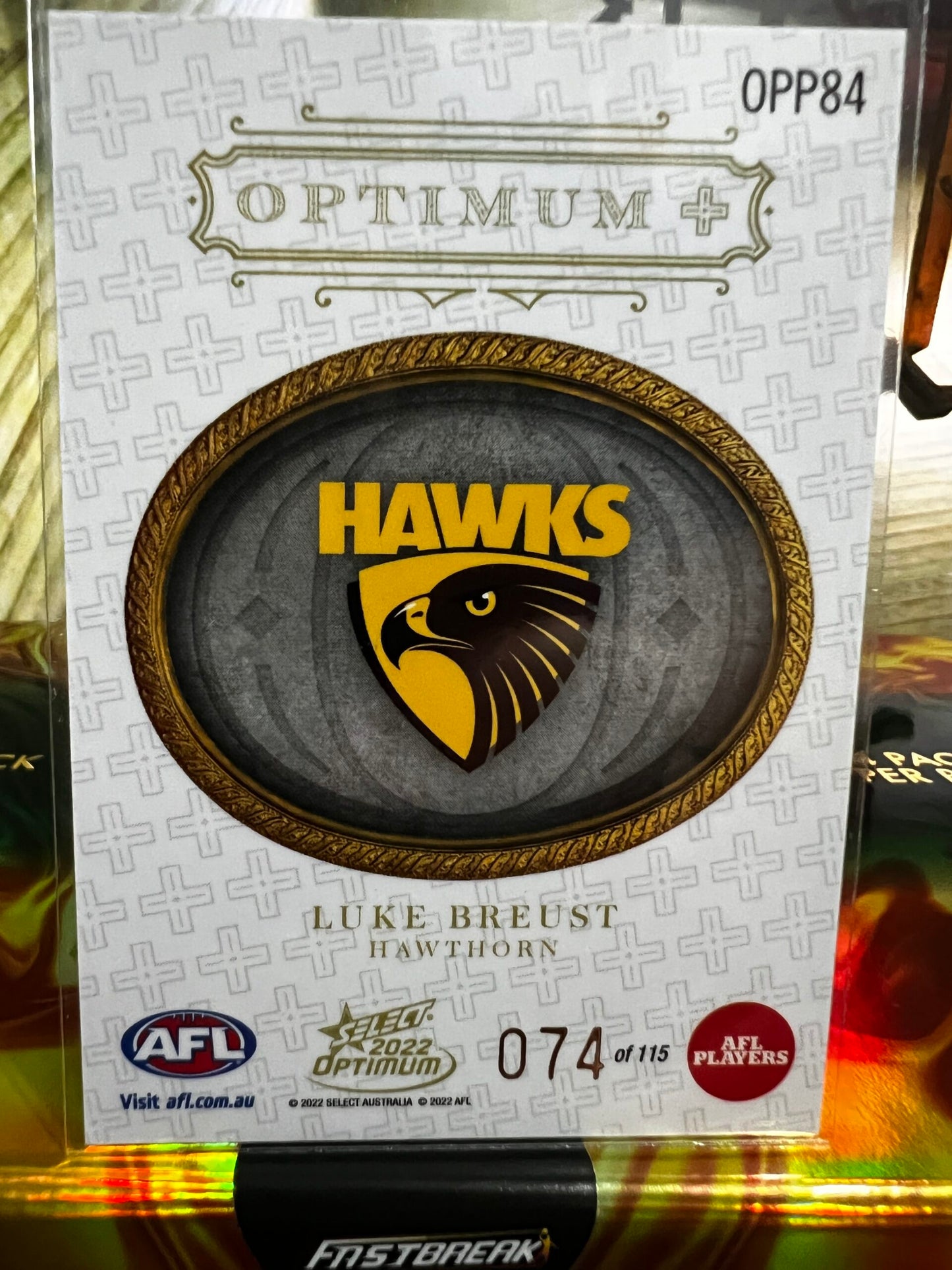 Luke Breust - Hawthorn - 2022 - Optimum - Optimum Plus Parallel - 74/115