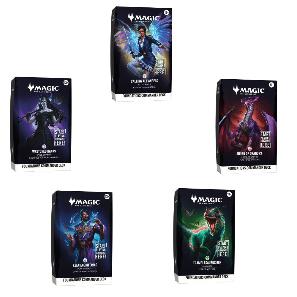 Magic Foundations - Starter Commander Deck Display One deck