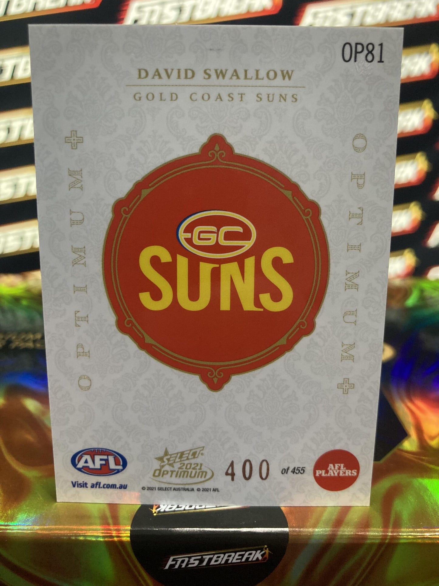 David Swallow - Gold Coast - 2021 - Optimum - Optimum + - 400/455