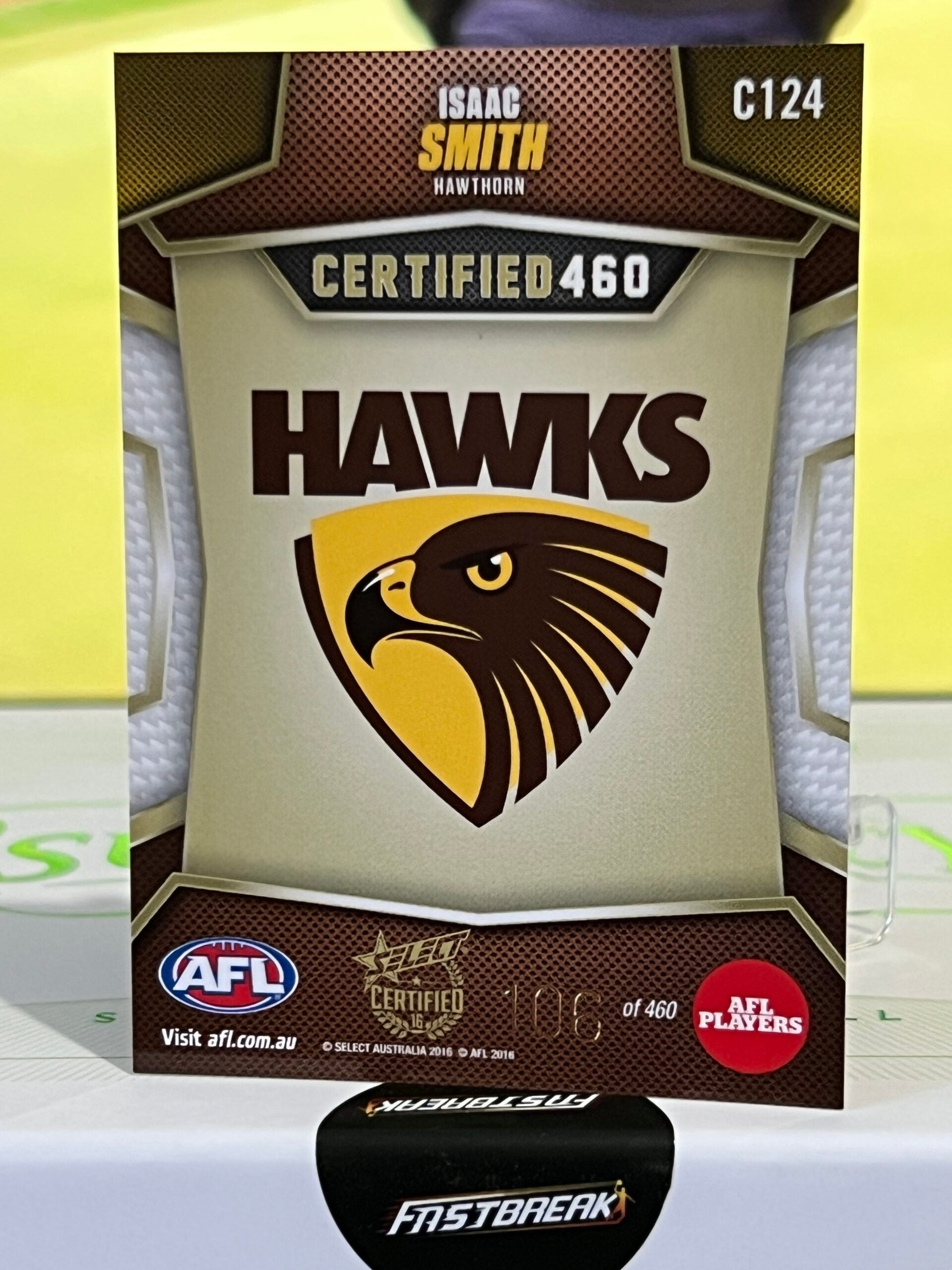 Isaac Smith - Hawthorn - 2016 - Certified - 460 Paralell - 106/460