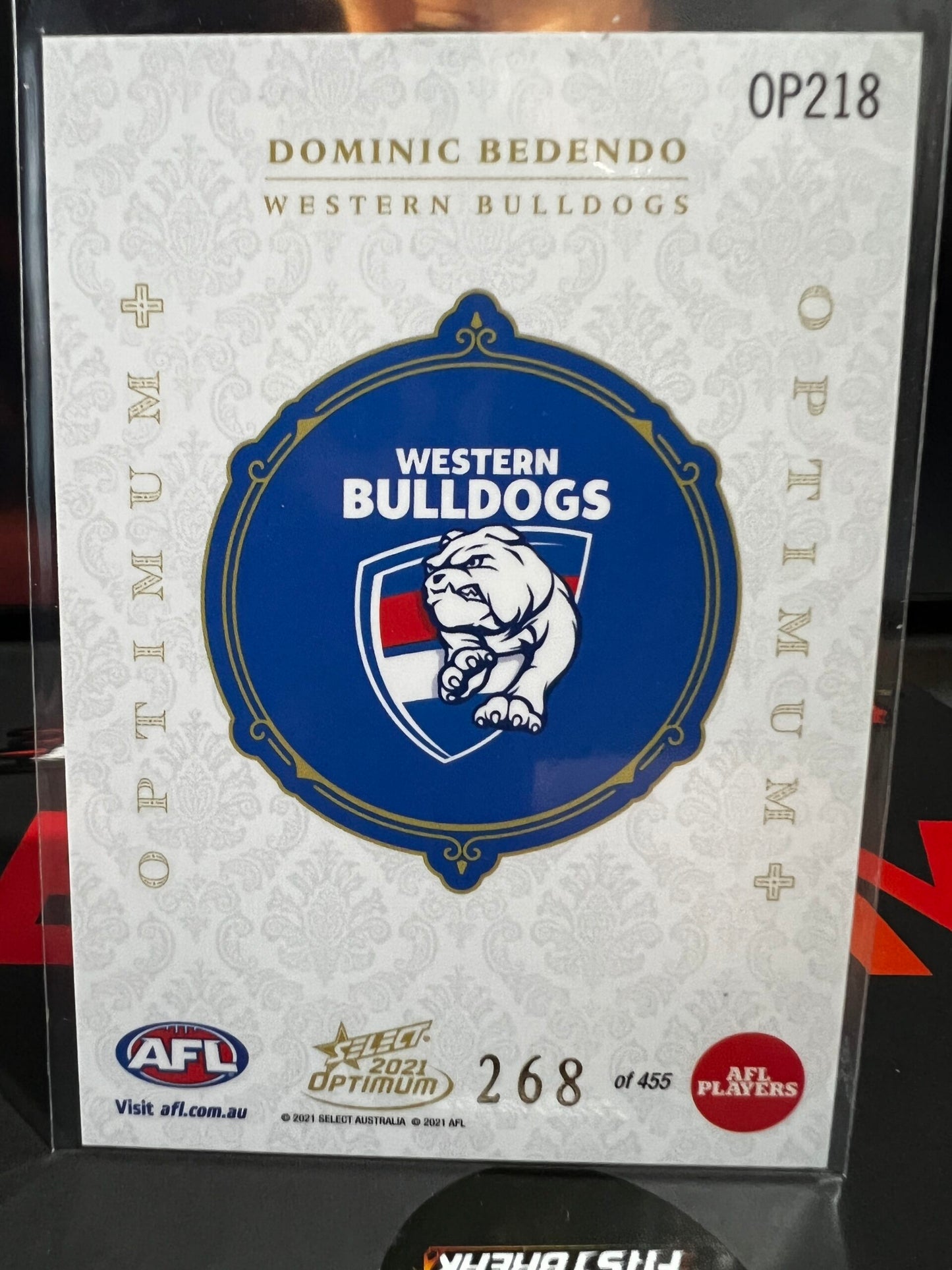 Dominic Bedendo - Western Bulldogs - 2021 - Optimum - Optimum RC + - 268/455