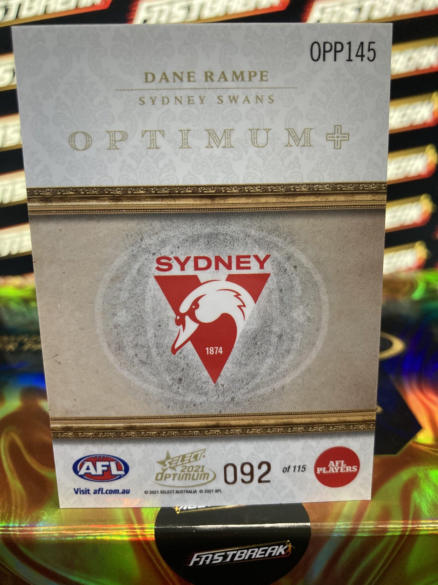 Dane Rampe - Sydney - 2021 - Optimum - Optimum + Paralell - 92/115