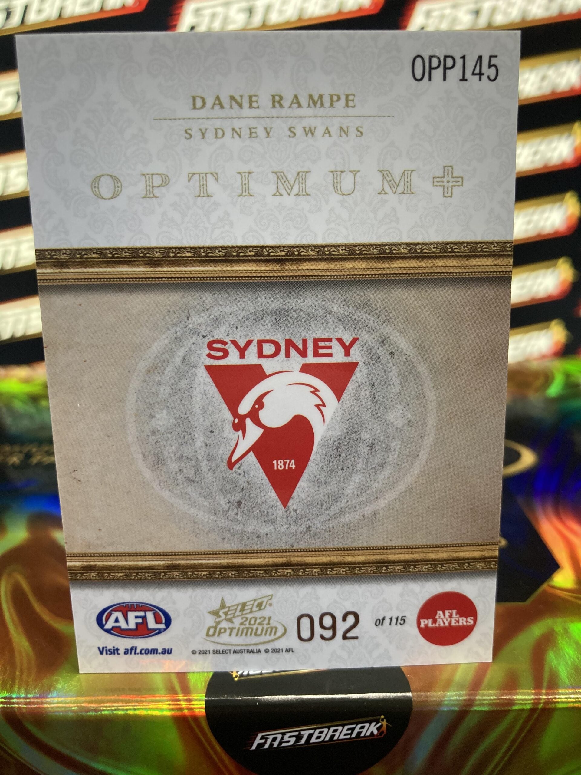 Dane Rampe - Sydney - 2021 - Optimum - Optimum + Paralell - 92/115
