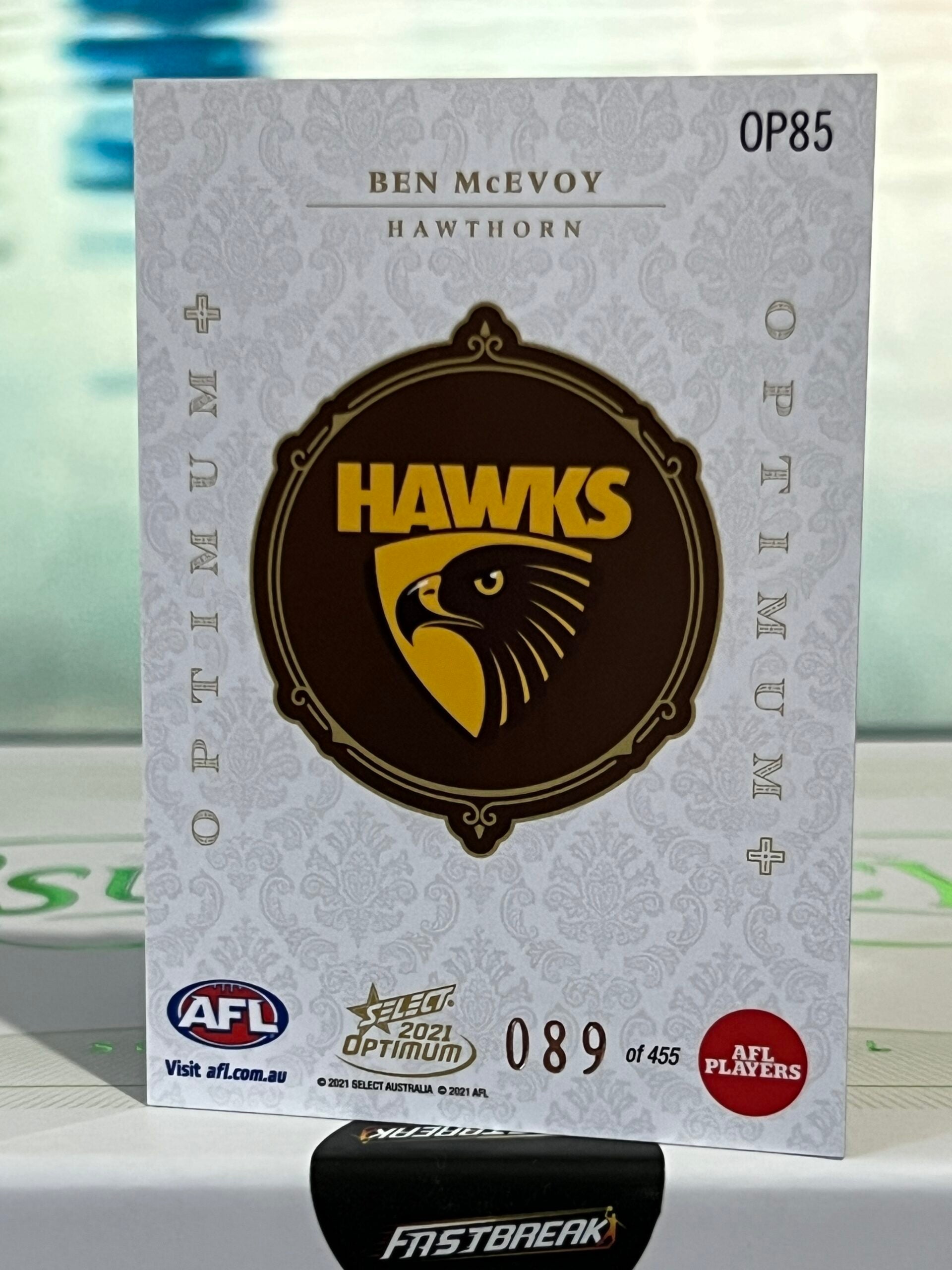 Ben McEvoy - Hawthorn - 2021 - Optimum - Optimum + - 89/455