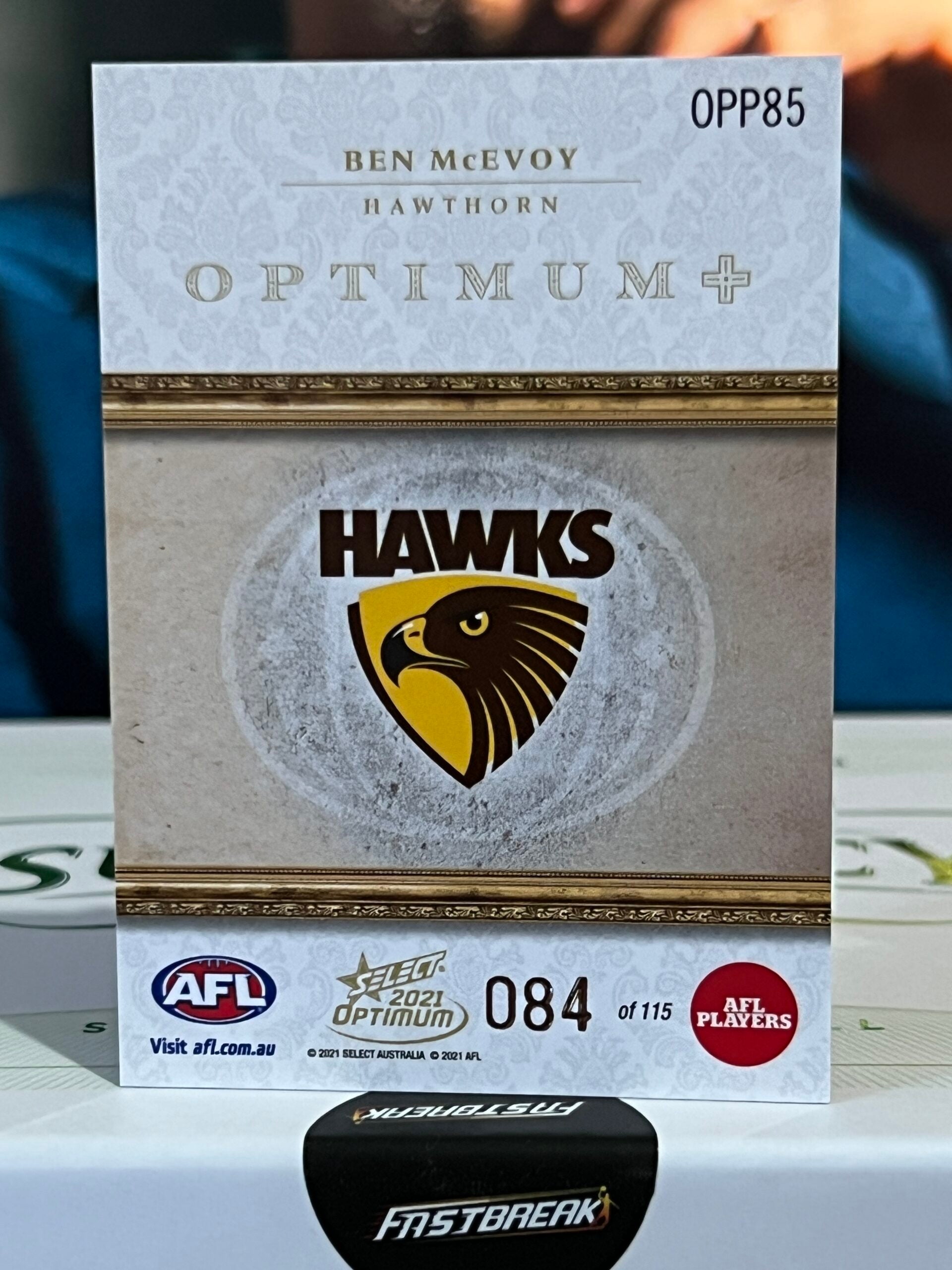 Ben McEvoy - Hawthorn - 2021 - Optimum - Optimum + Paralell - 84/115