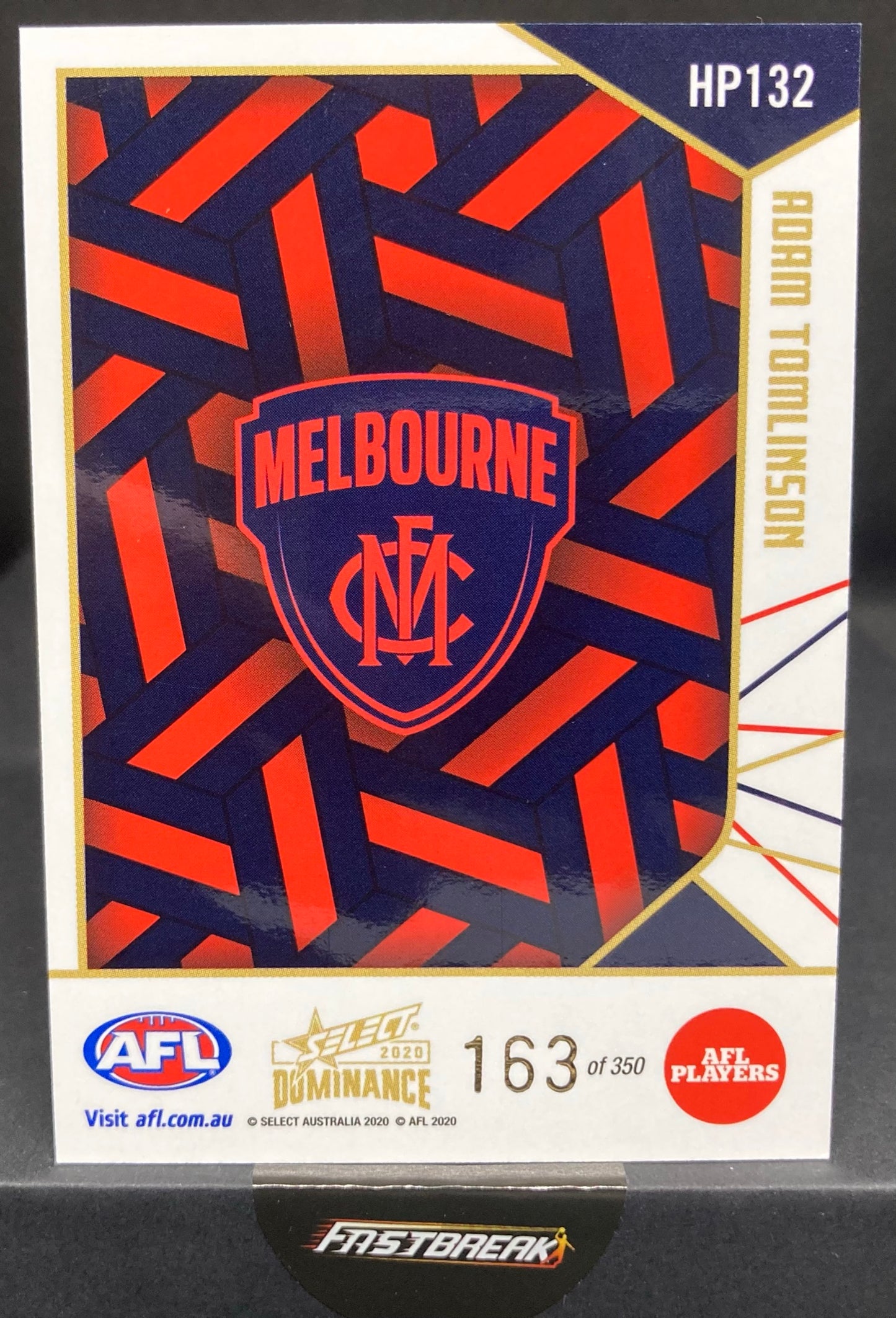 Adam Tomlinson - Melbourne - 2020 - Dominance - Holofoil - 163/350