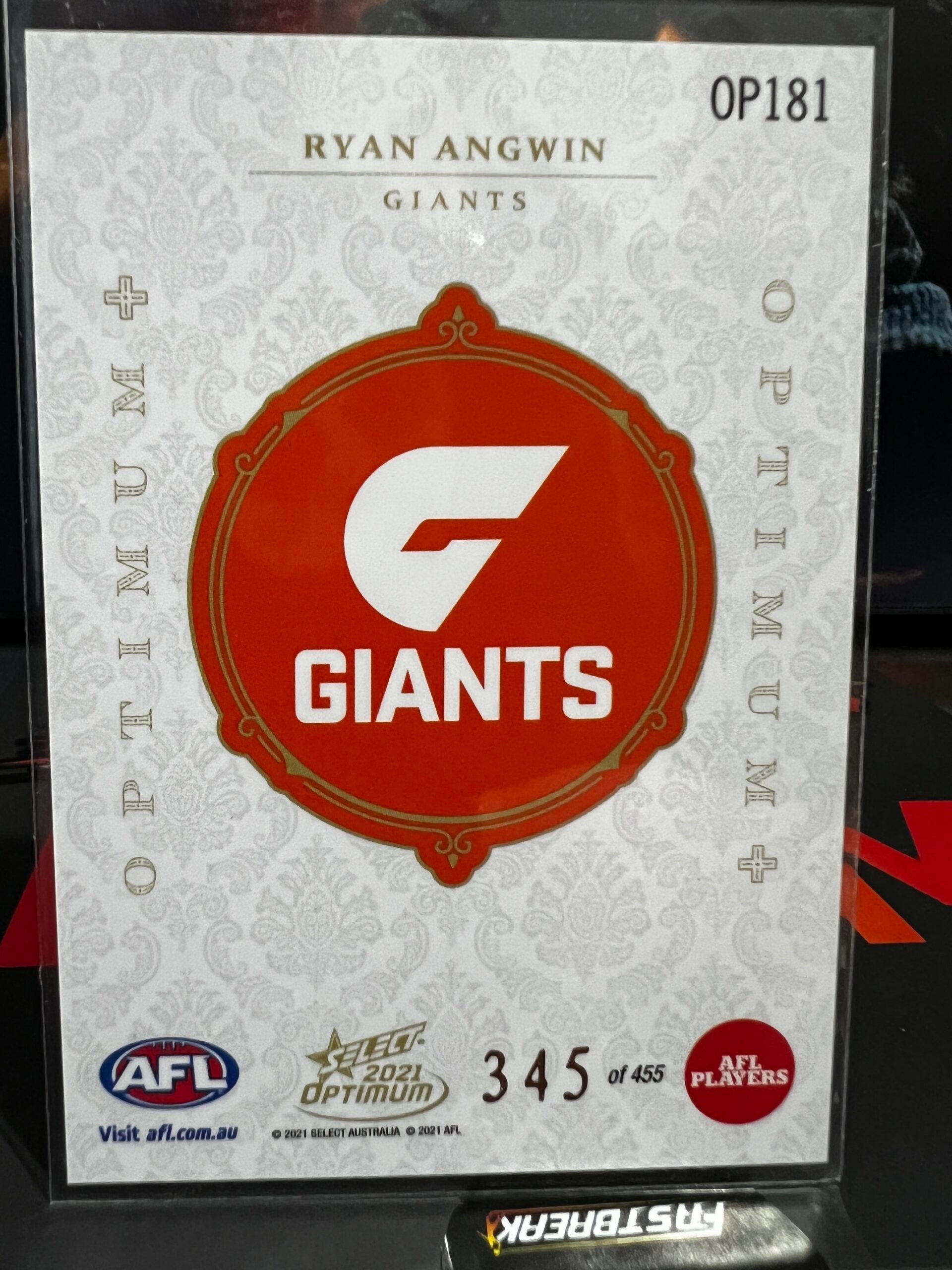 Ryan Angwin - GWS - 2021 - Optimum - Optimum RC + - 345/455