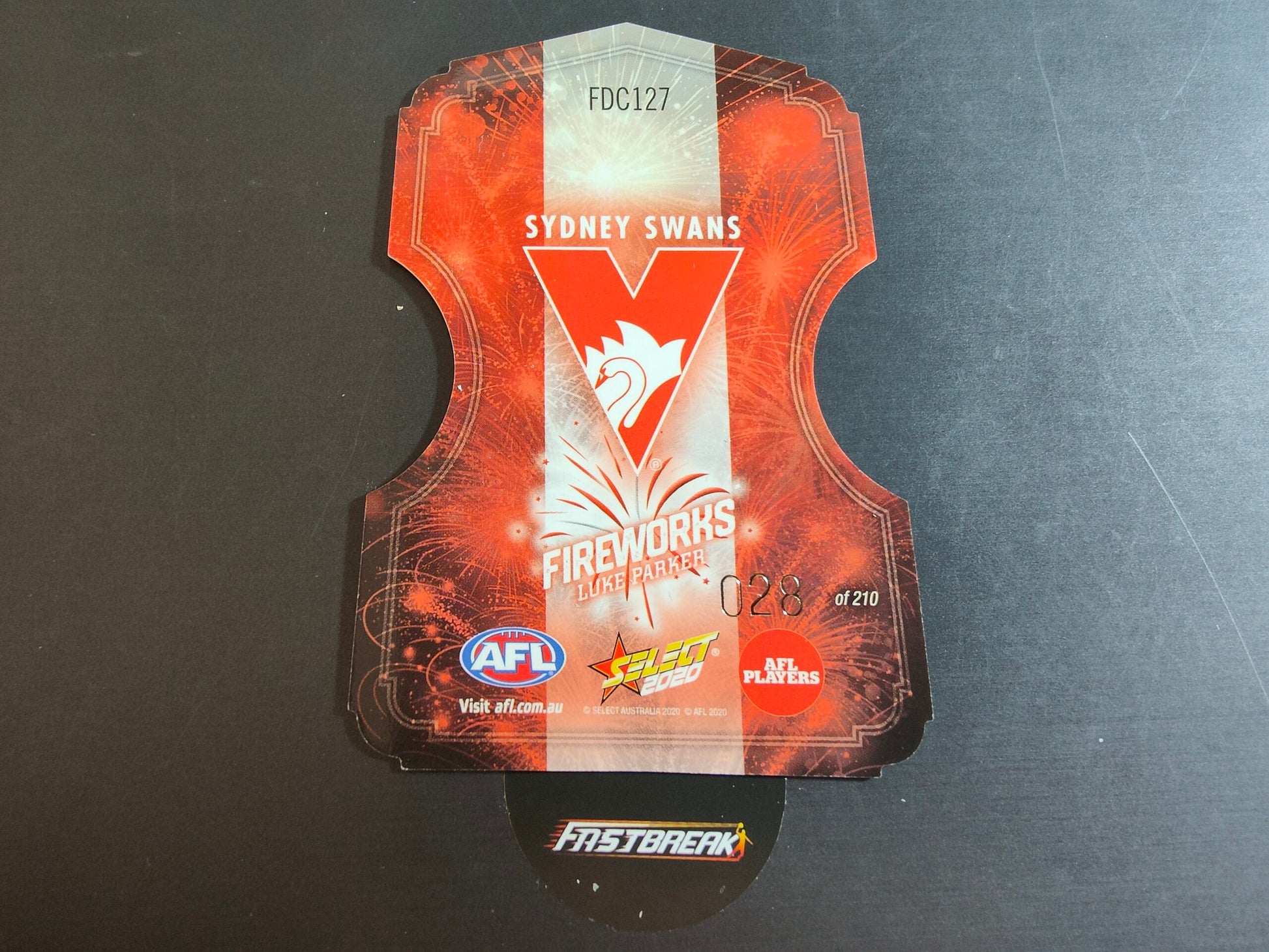 Luke Parker - Sydney - 2020 - Footy Stars - Fireworks - 28/210