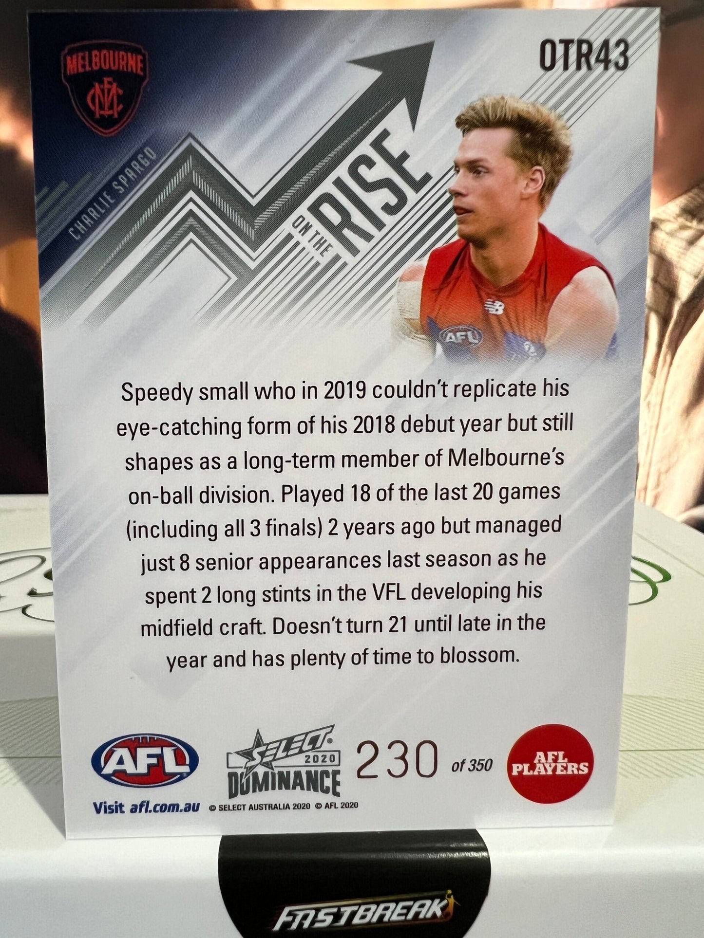 Charlie Spargo - Melbourne - 2020 - Dominance - On The Rise - 230/350