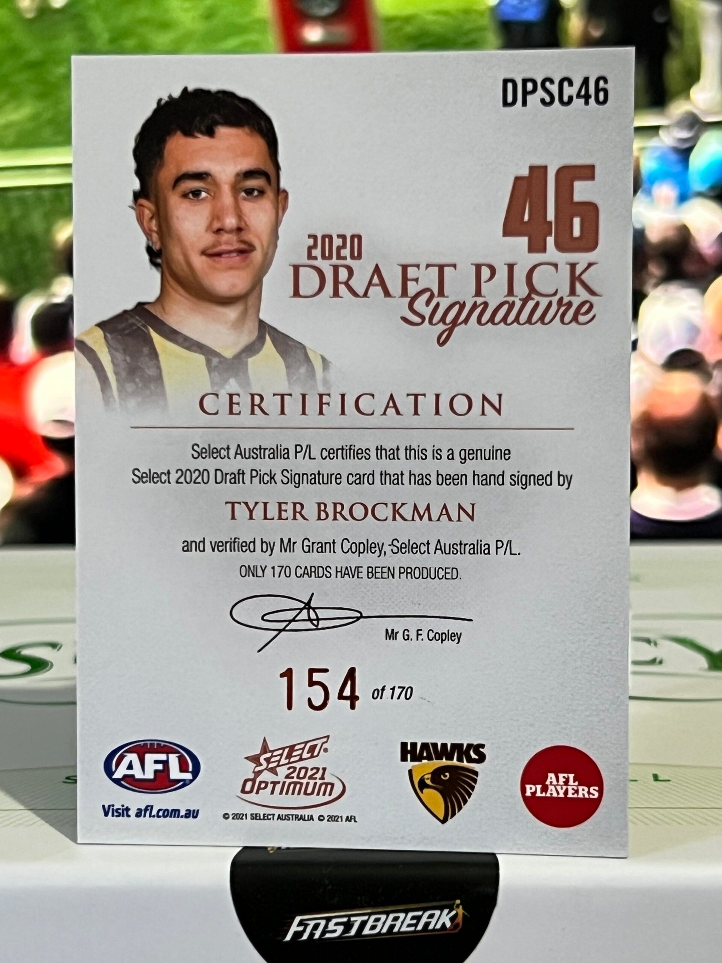Tyler Brockman - Hawthorn - 2021 - Optimum - Copper DPS - 154/170