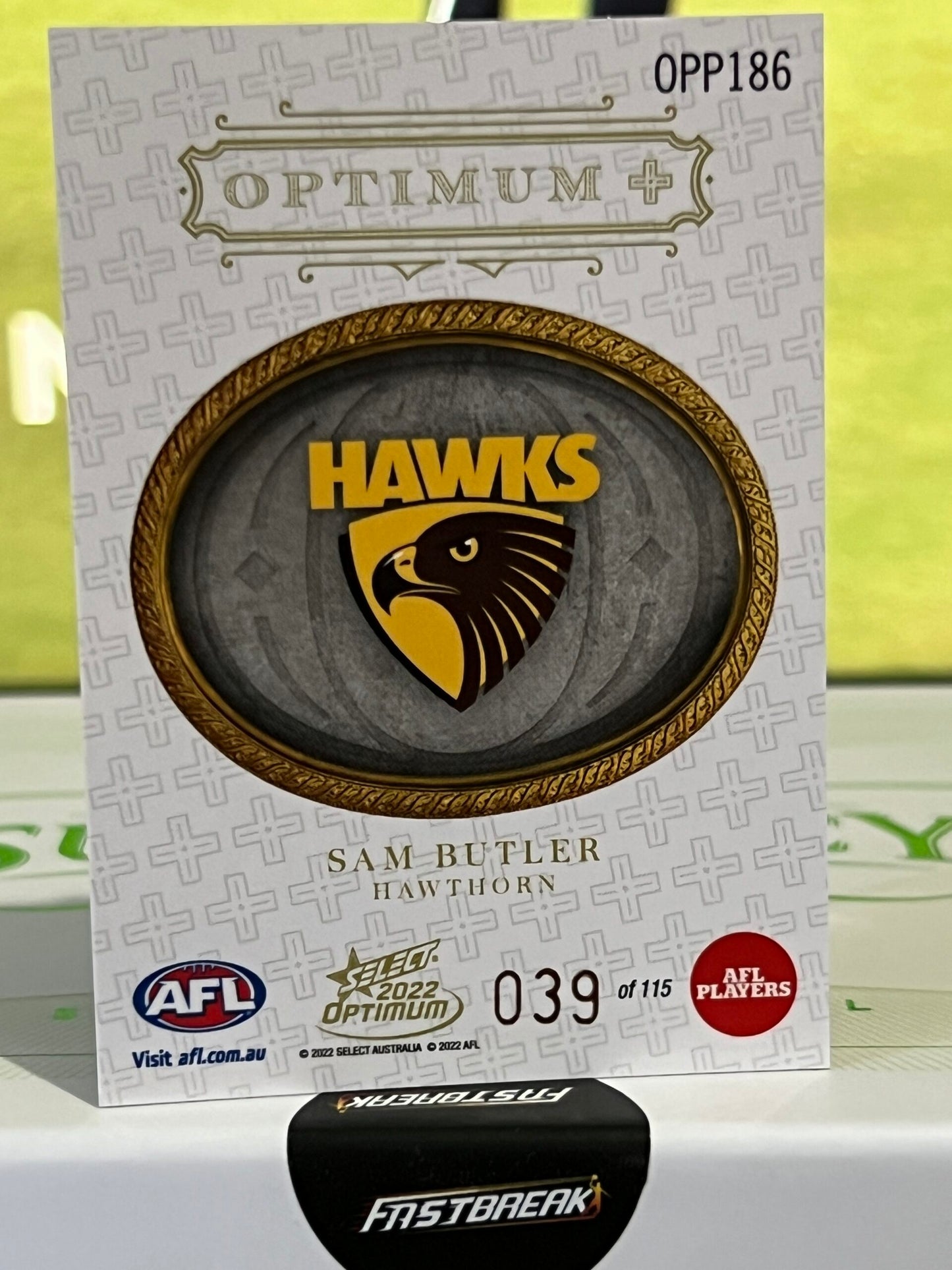 Sam Butler - Hawthorn - 2022 - Optimum - Optimum + Paralell RC - 39/115