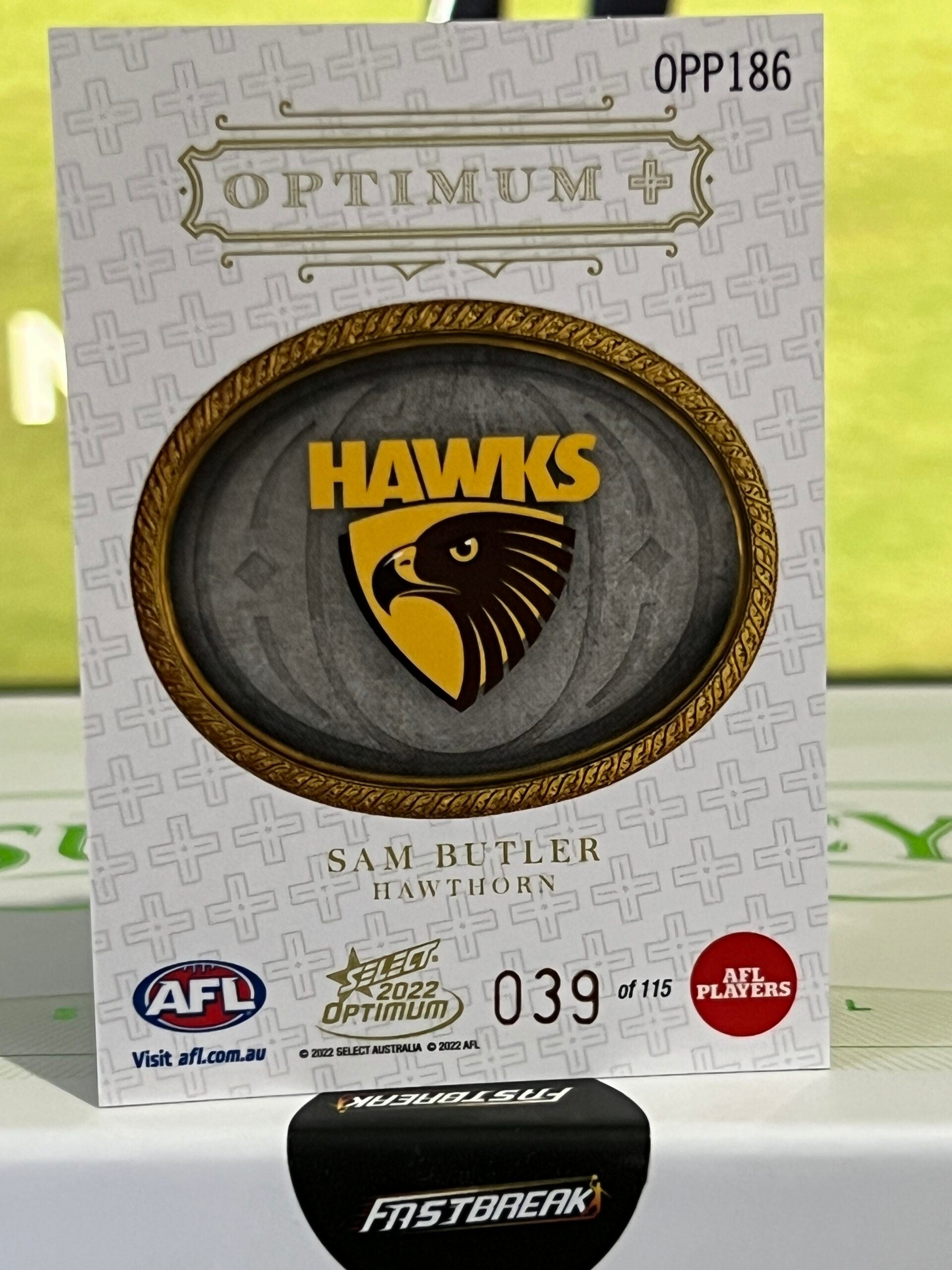 Sam Butler - Hawthorn - 2022 - Optimum - Optimum + Paralell RC - 39/115