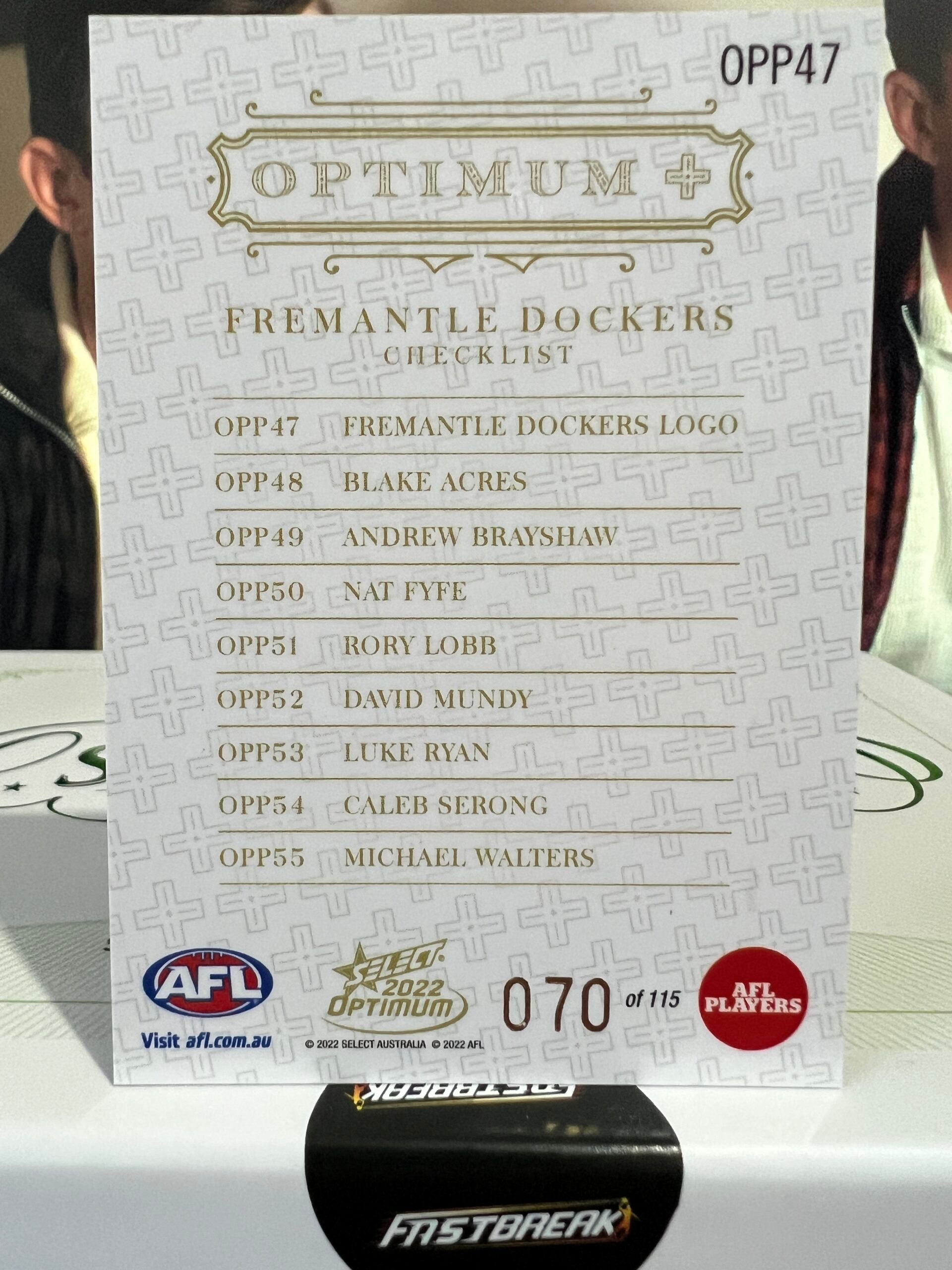 Fremantle Header - Fremantle - 2022 - Optimum - Optimum Plus Paralell - 70/115