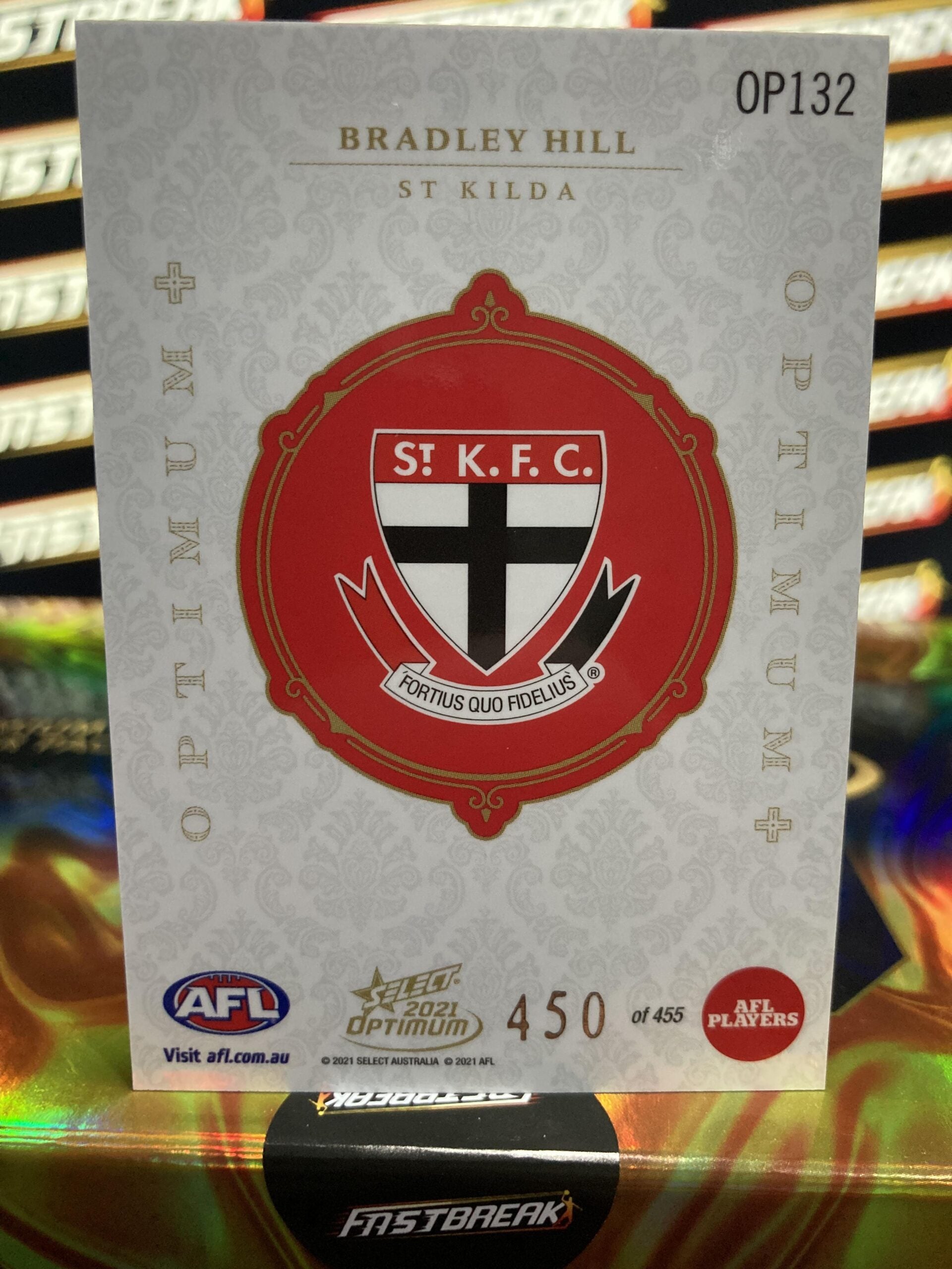 Bradley Hill - St Kilda - 2021 - Optimum - Optimum + - 450/455