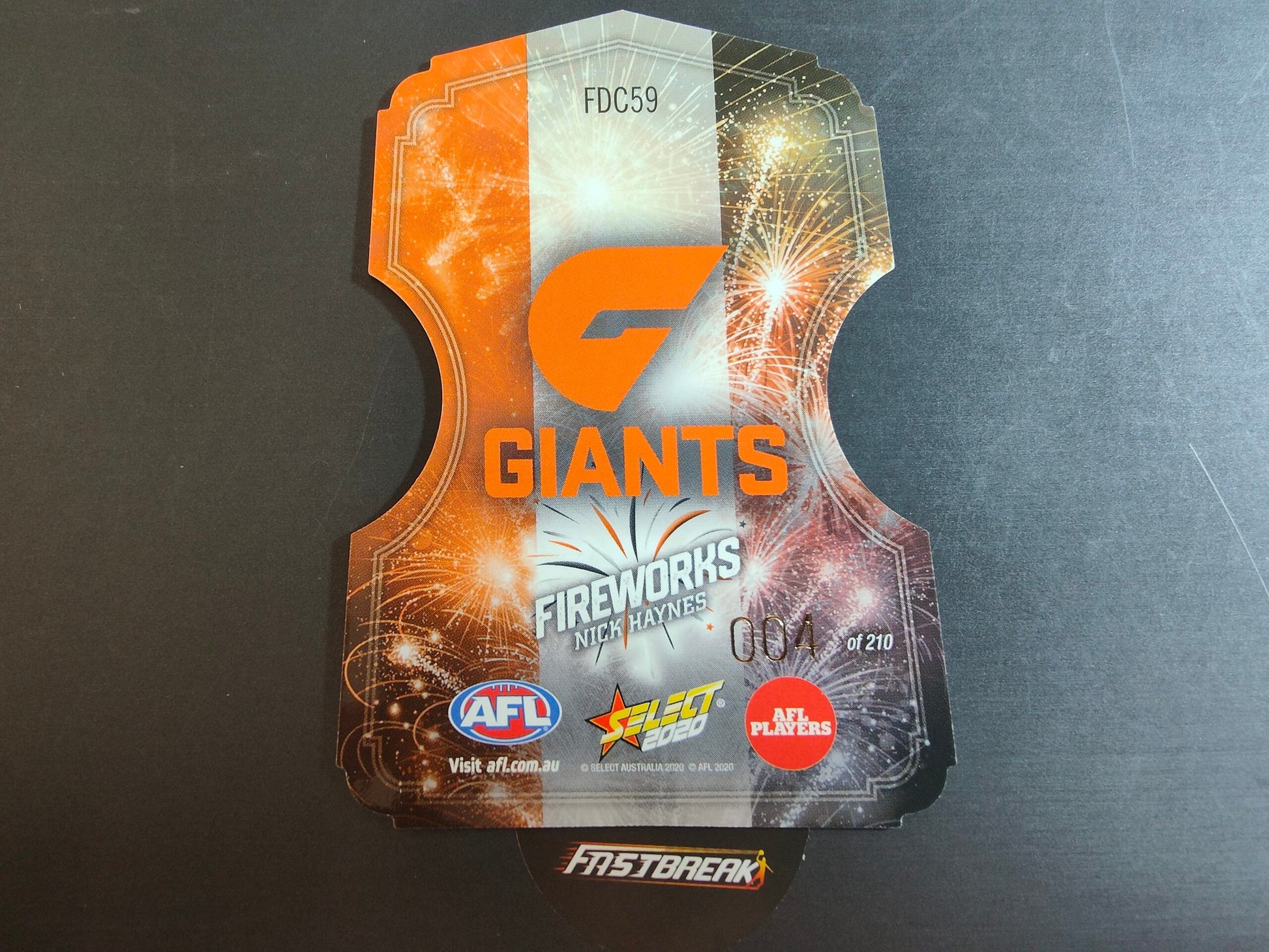 Nick Haynes - GWS - 2020 - Footy Stars - Fireworks - 4/210