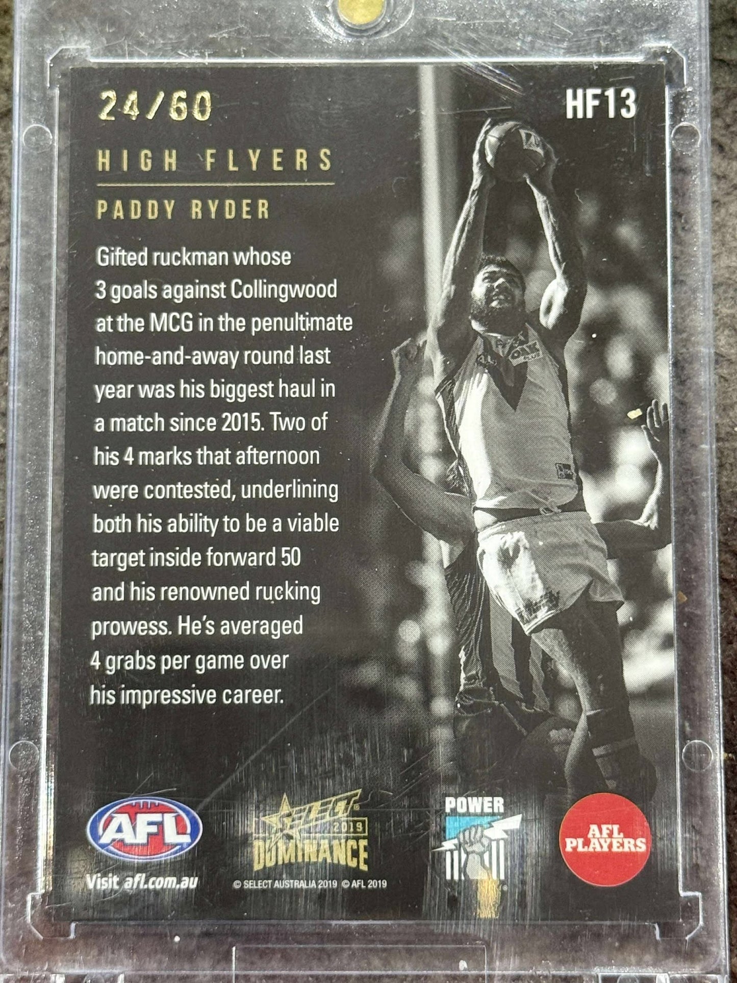 Paddy Ryder Port Adelaide 2020 Dominance High Flyers 24/60