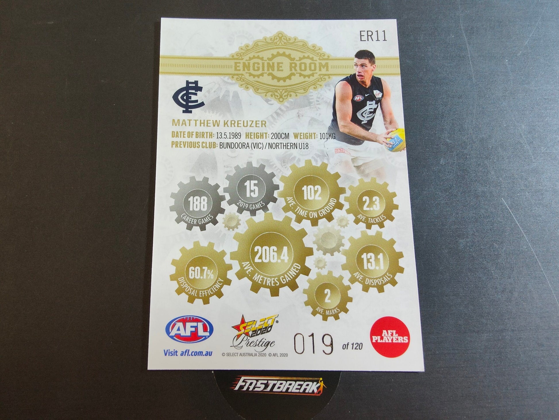 Matthew Kreuzer - Carlton - 2020 - Prestige - Engine Room - 19/120