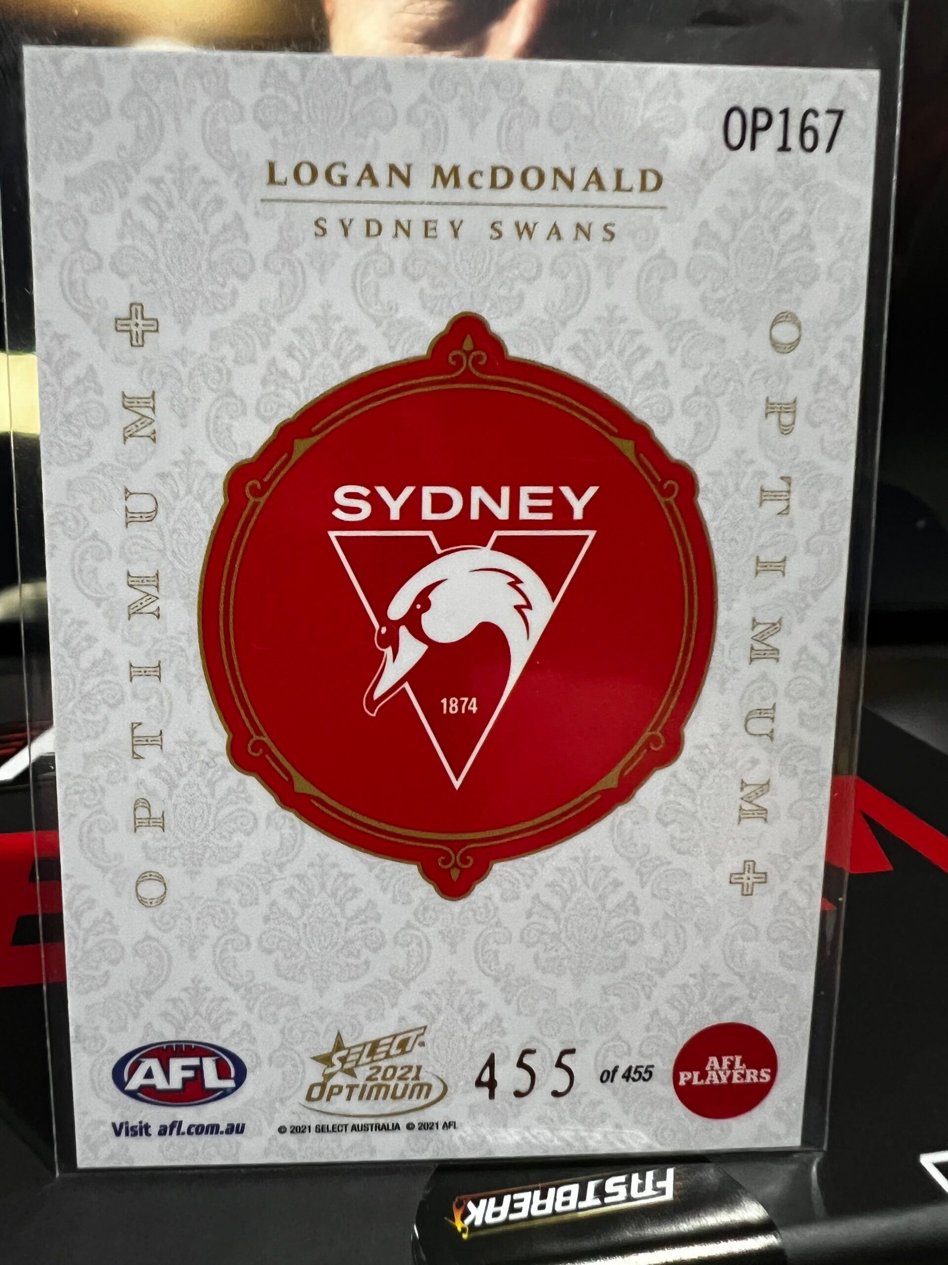 Logan McDonald - Sydney - 2021 - Optimum - Optimum RC + - 455/455
