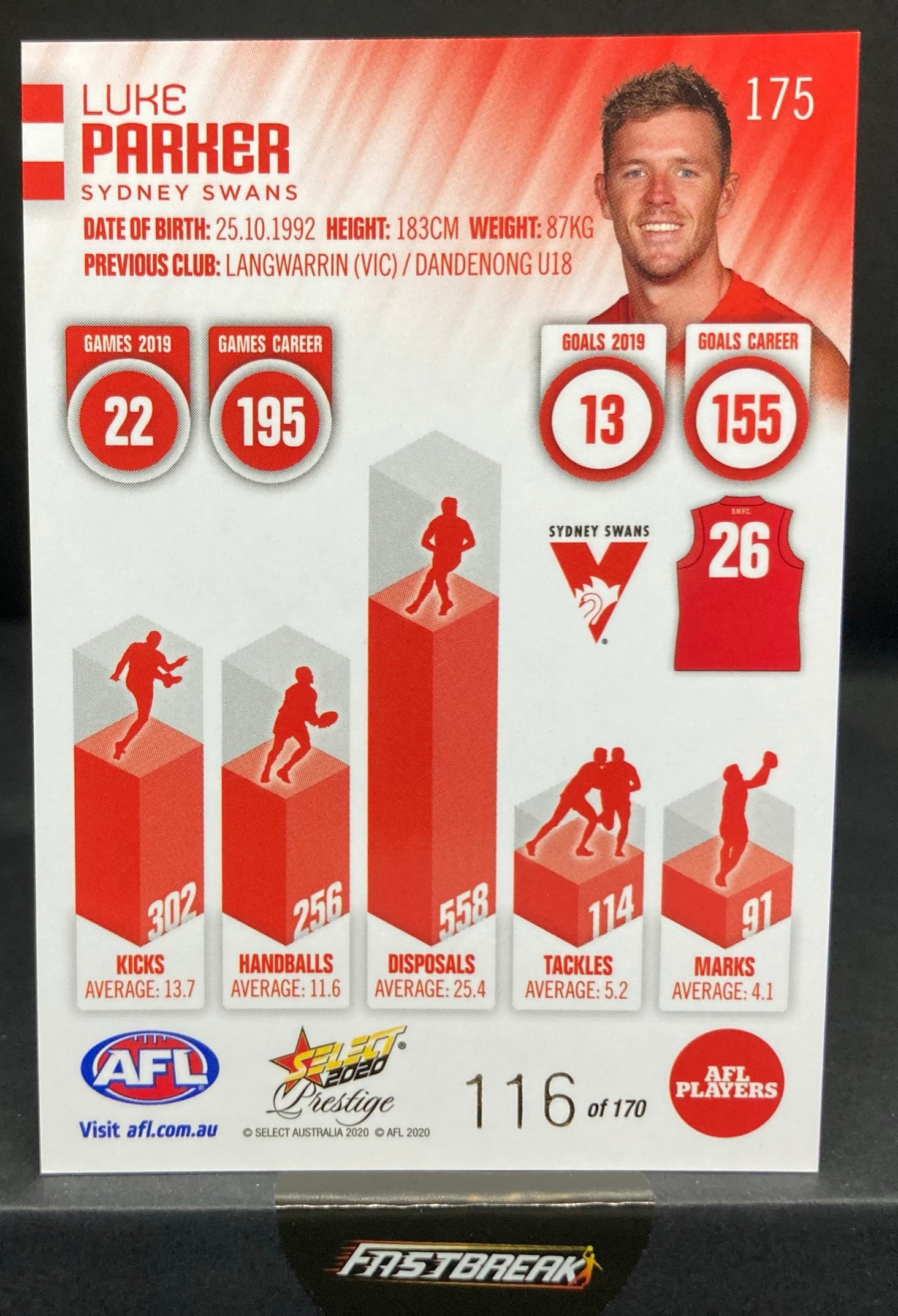 Luke Parker - Sydney - 2020 - FS Prestige - Red Paralell - 116/170