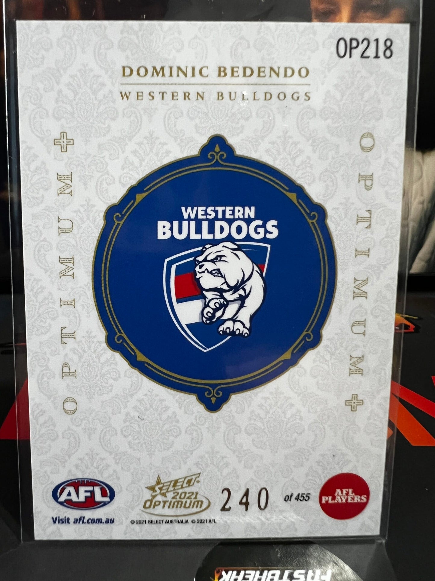 Dominic Bedendo - Western Bulldogs - 2021 - Optimum - Optimum RC + - 240/455
