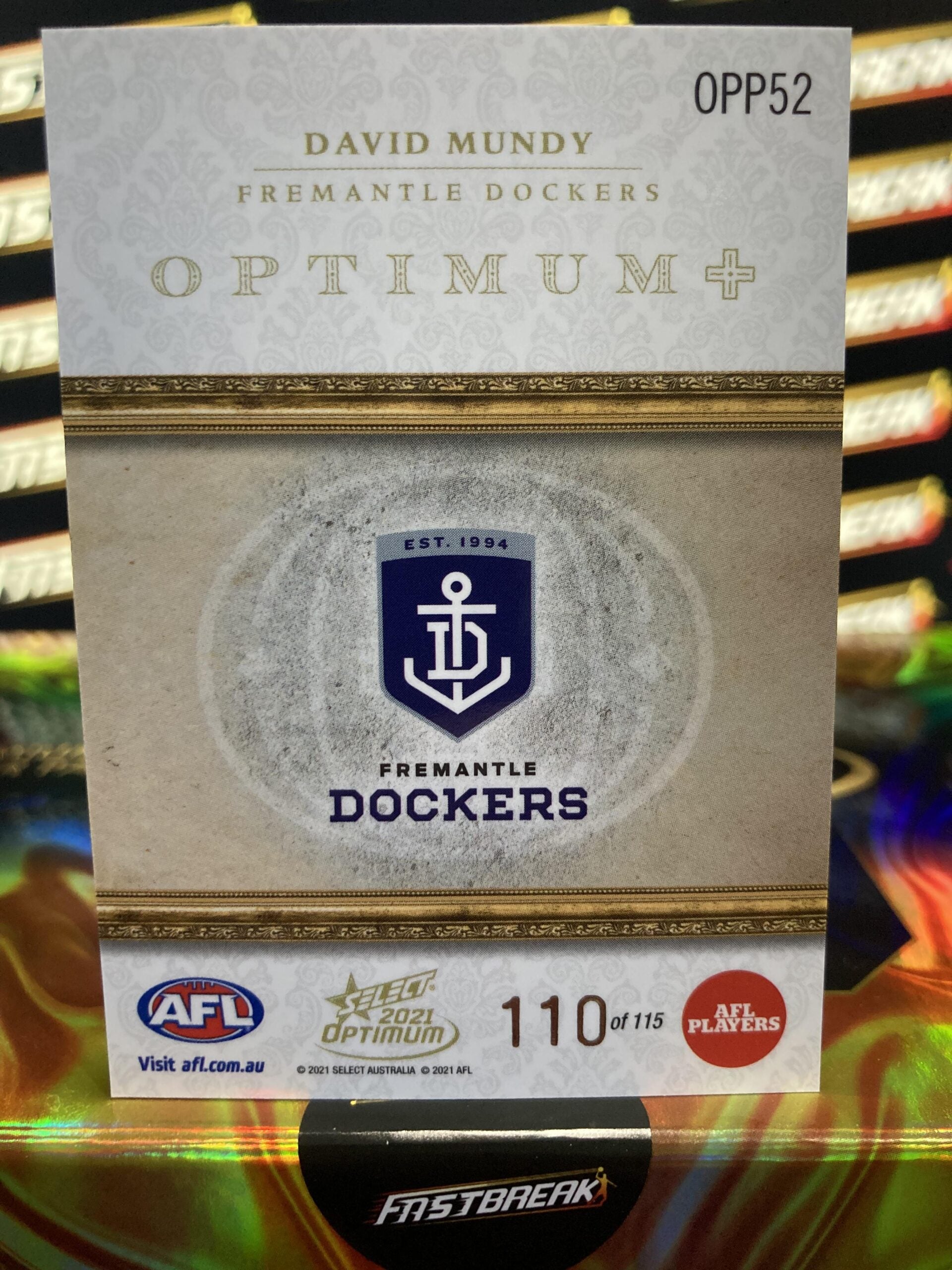 David Mundy - Fremantle - 2021 - Optimum - Optimum + Paralell - 110/115