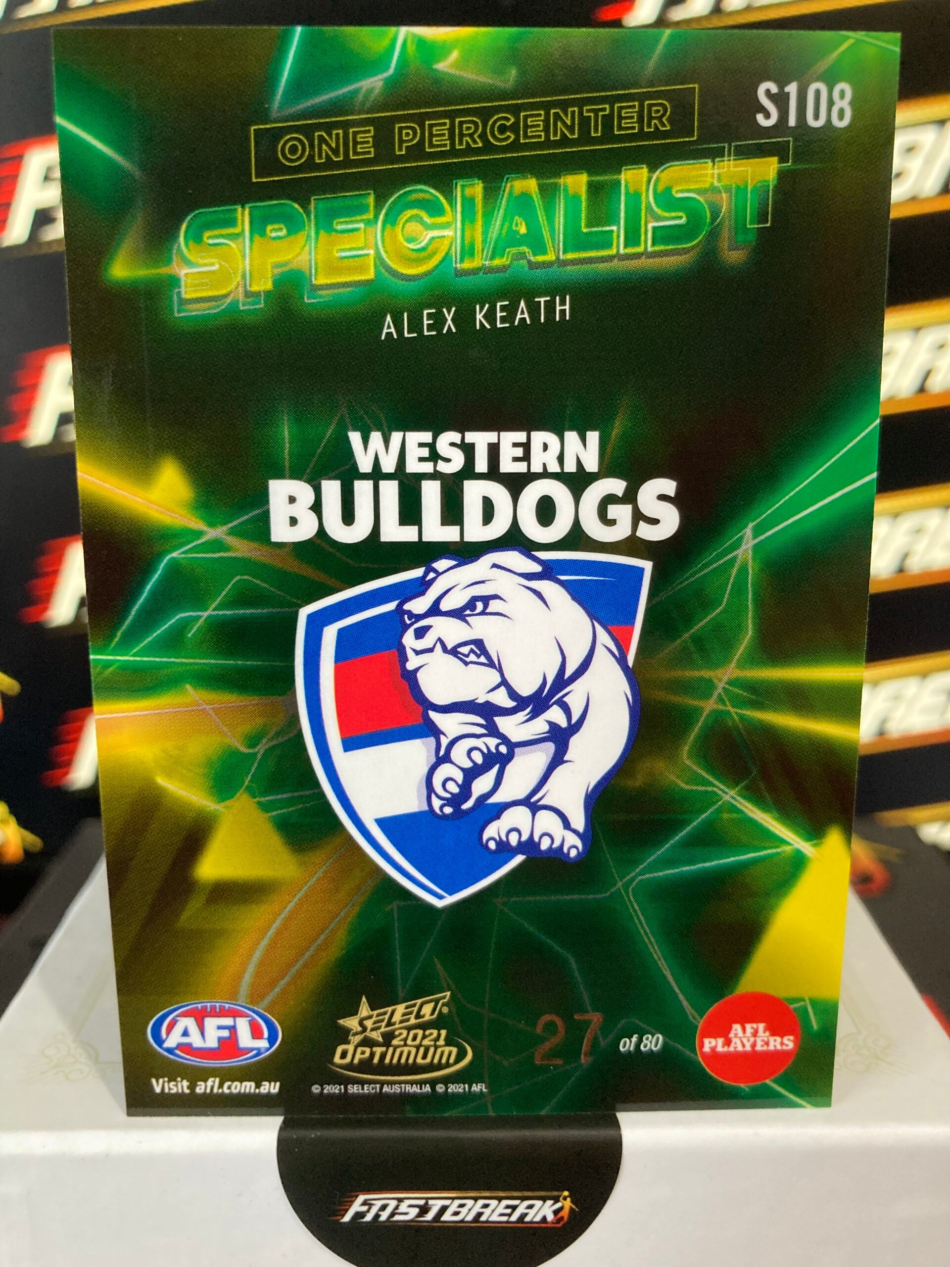 Alex Keath - Western Bulldogs - 2021 - Optimum - Specialist - 27/80