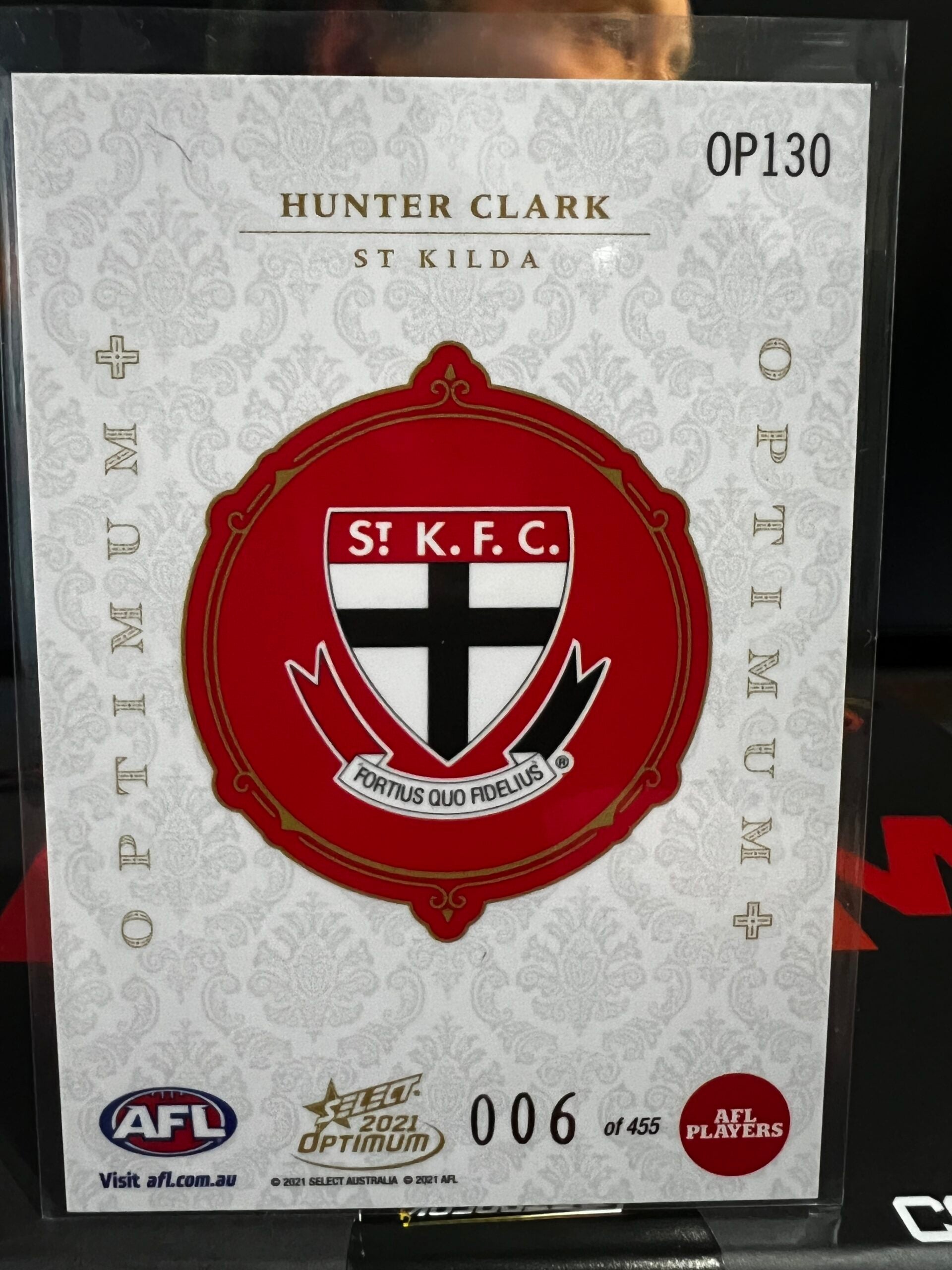 Hunter Clark - St Kilda - 2021 - Optimum - Optimum + - 006/455