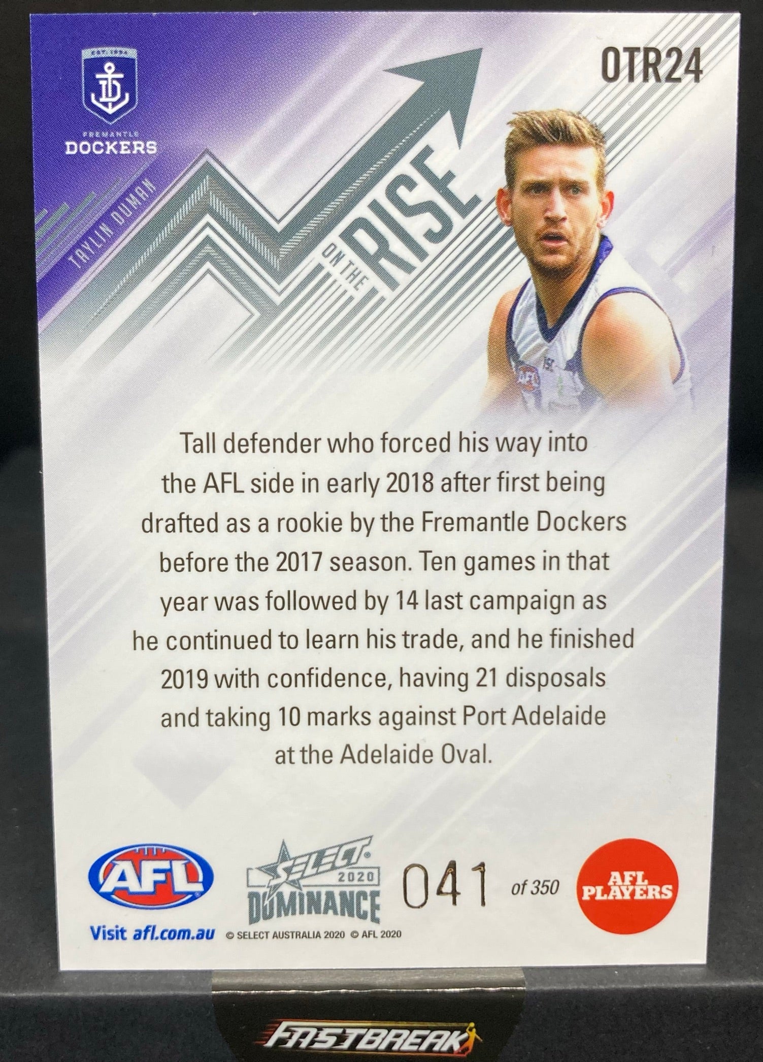 Taylin Duman - Fremantle - 2020 - Dominance - On The Rise - 041/350