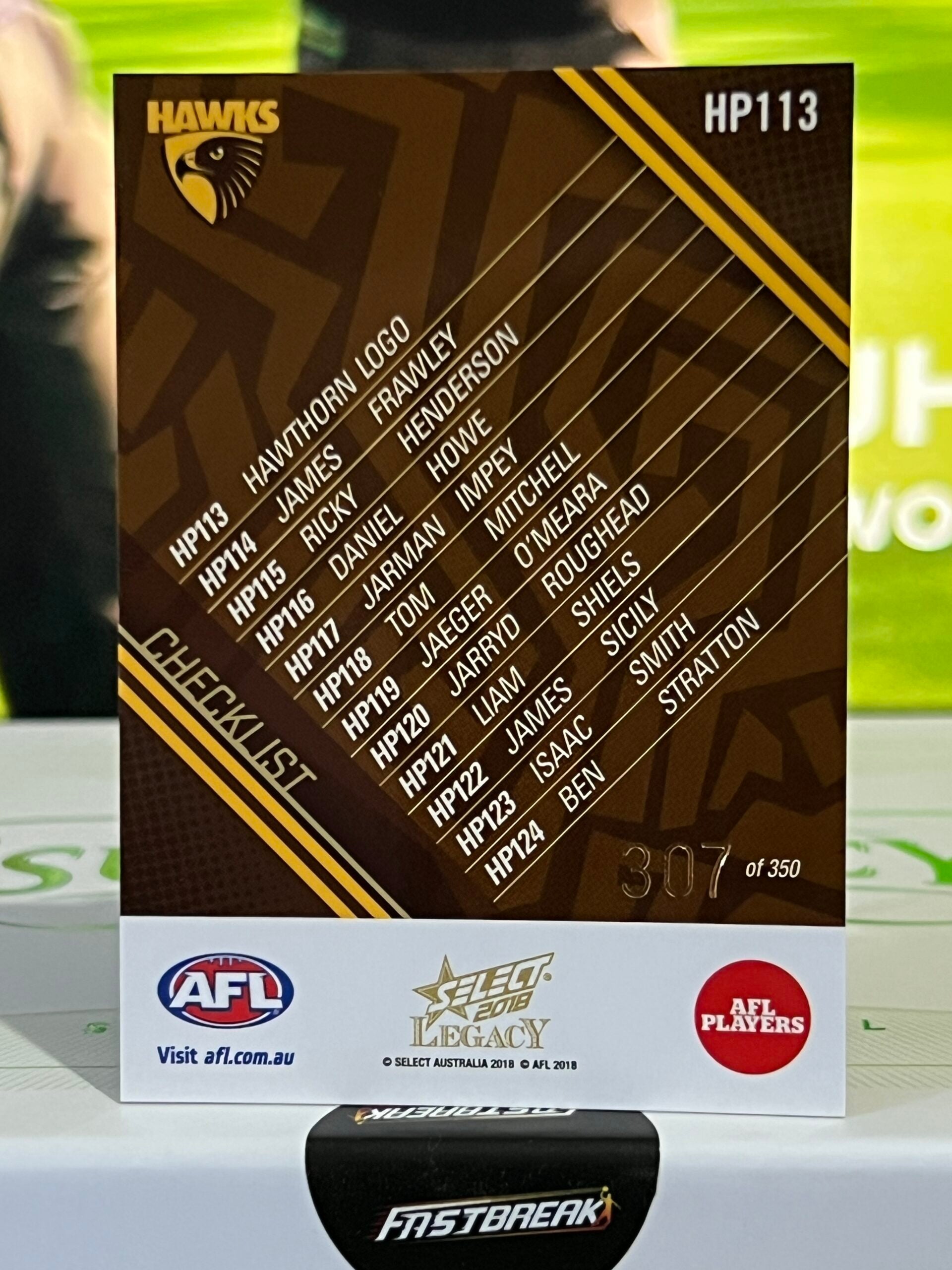 Header - Hawthorn - 2018 - Legacy - Holographic Paralell - 307/350