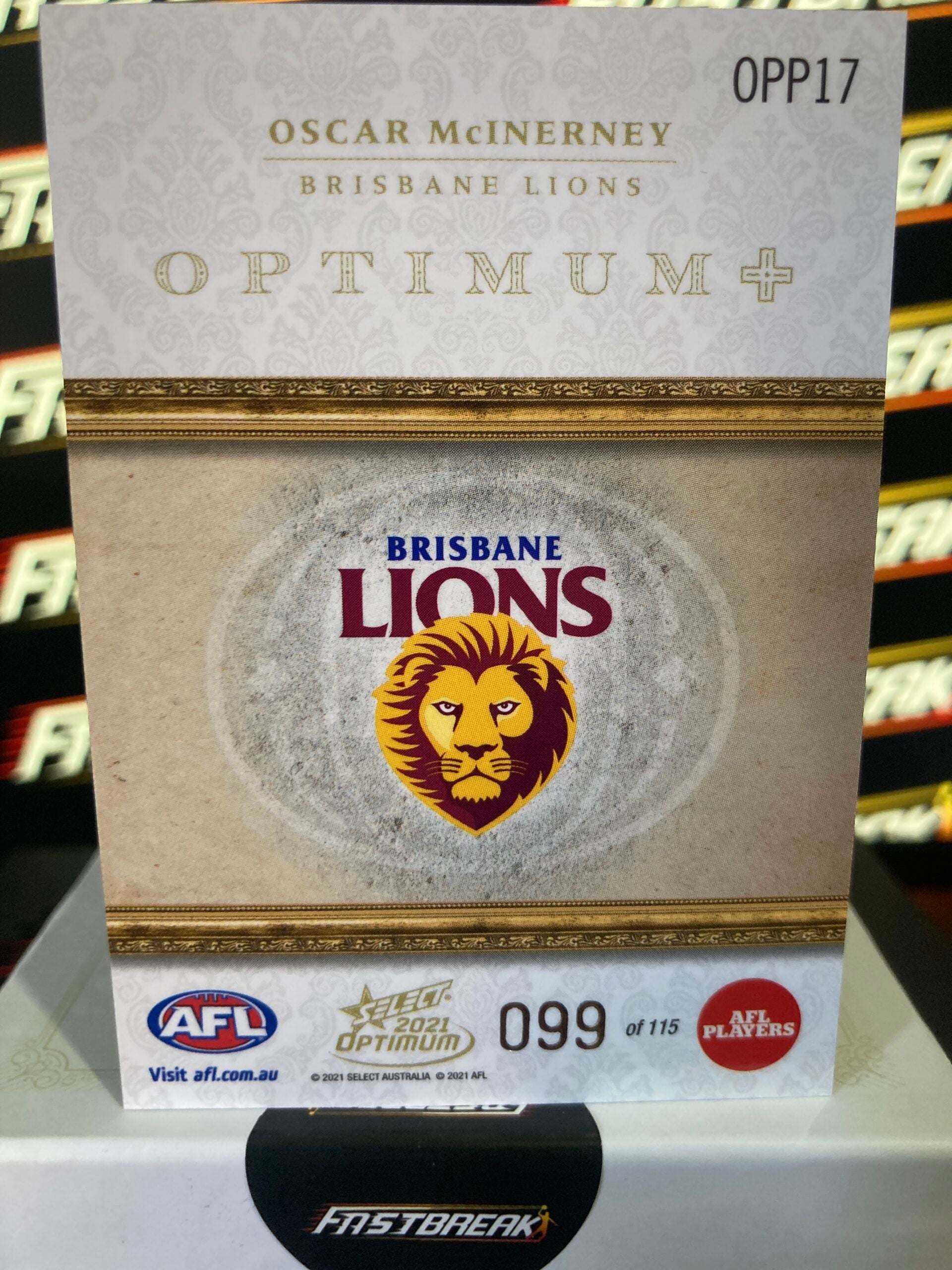 Oscar McInerney - Brisbane - 2021 - Optimum - Optimum + Paralell - 99/115