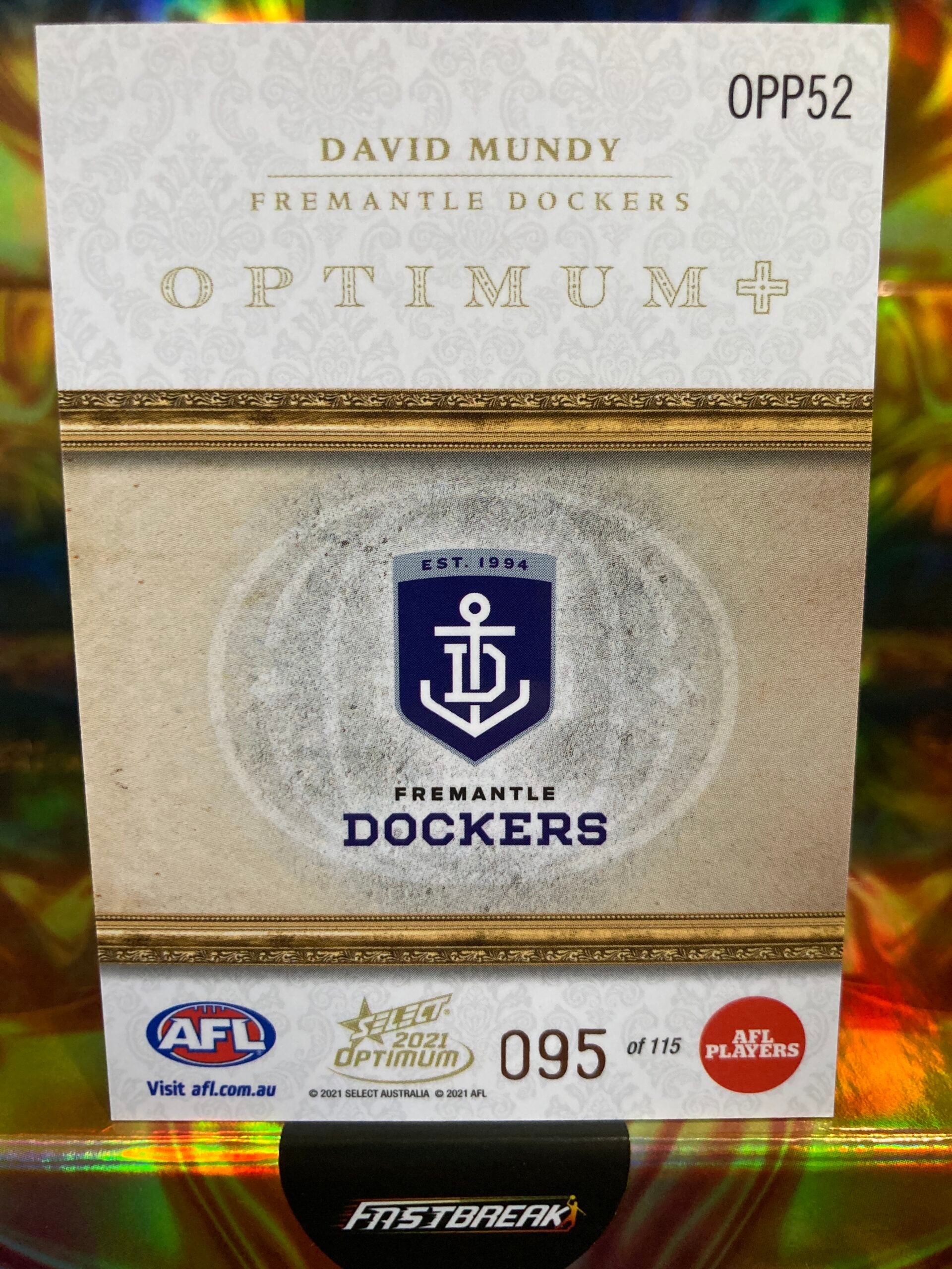 David Mundy - Fremantle - 2021 - Optimum - Optimum + Paralell - 95/115