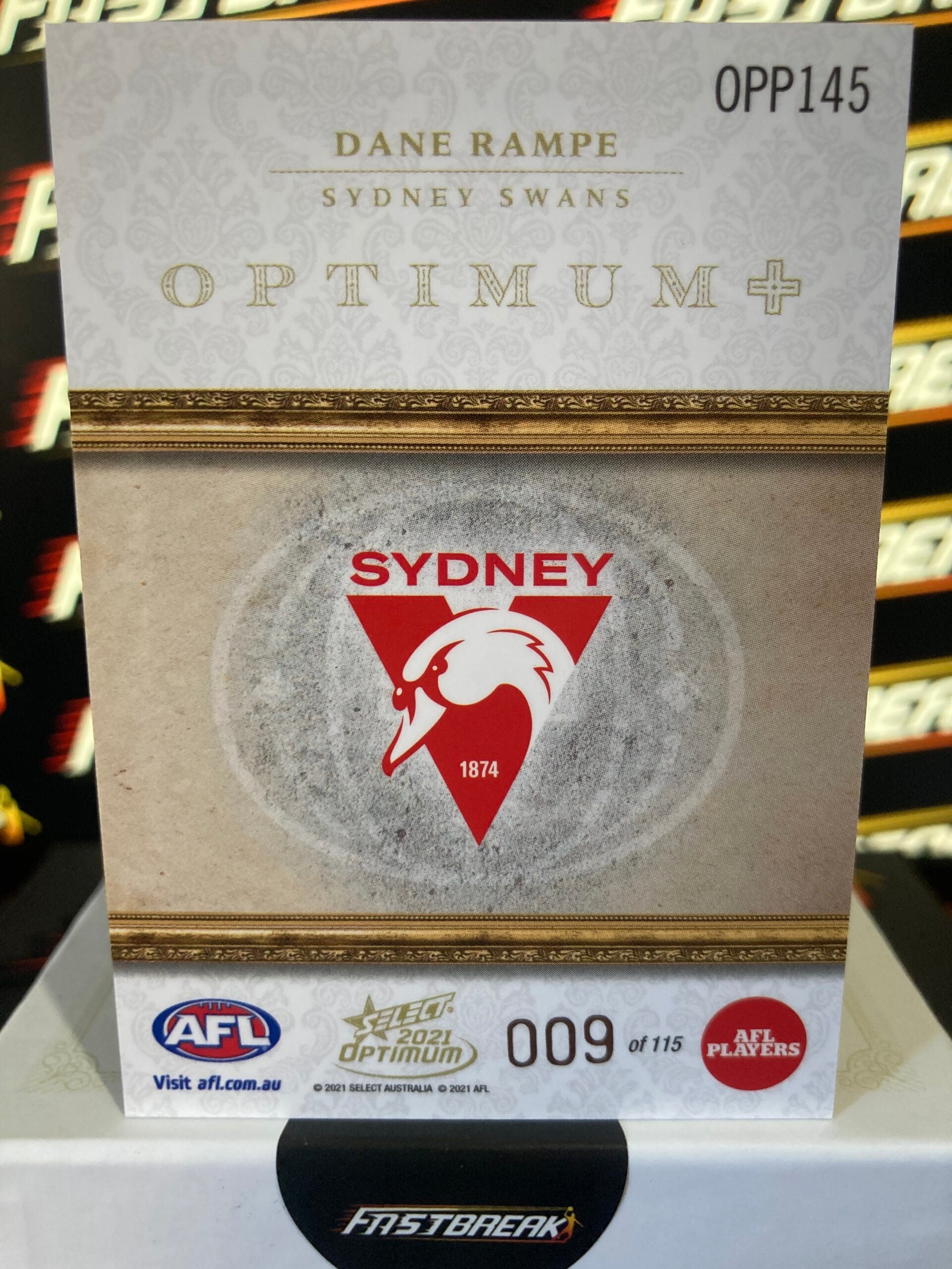Dane Rampe - Sydney - 2021 - Optimum - Optimum + Paralell - 09/115