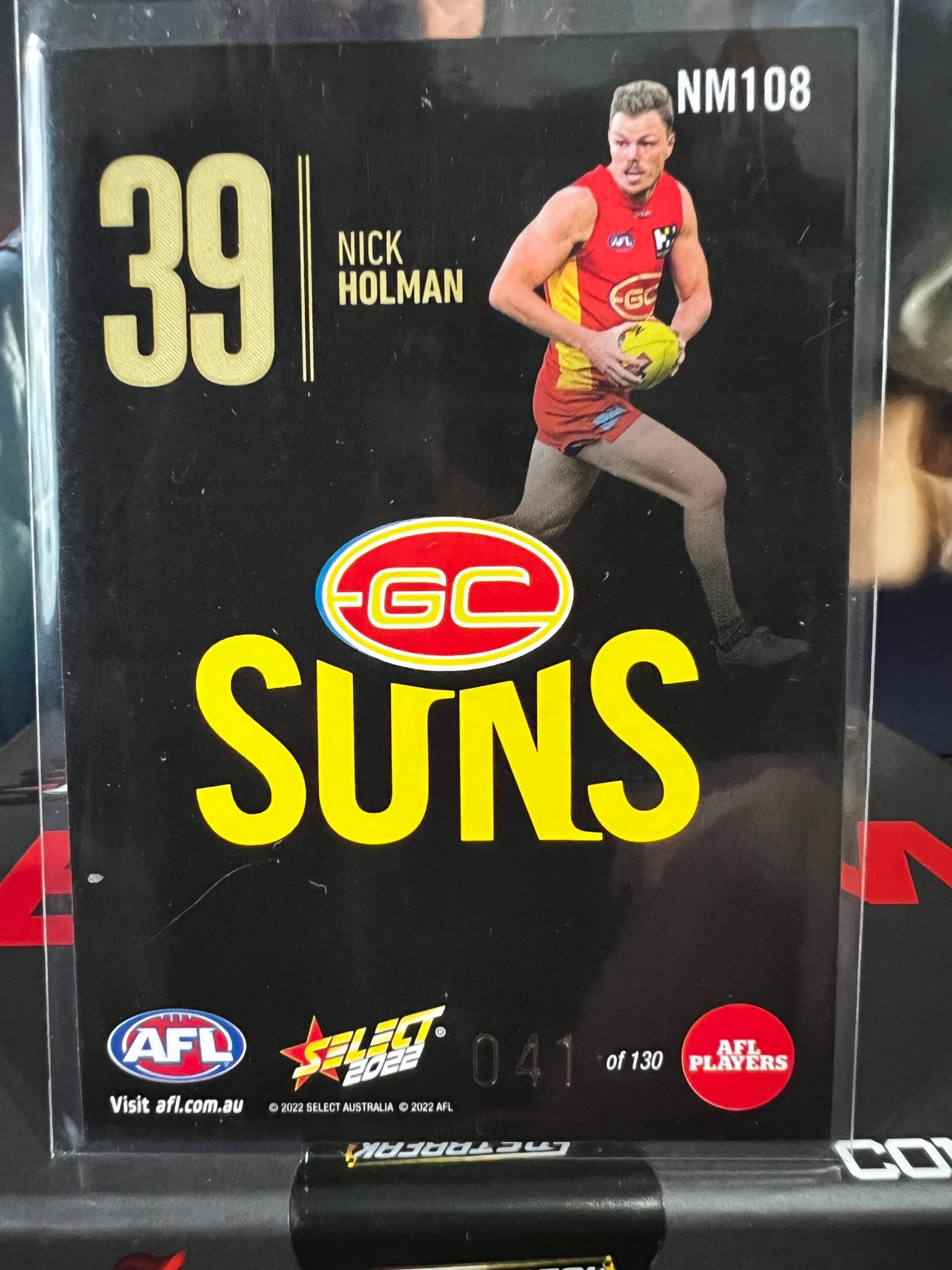 Nick Holman - Gold Coast - 2022 - Footy Stars  - Midnight Numbers - 41/130
