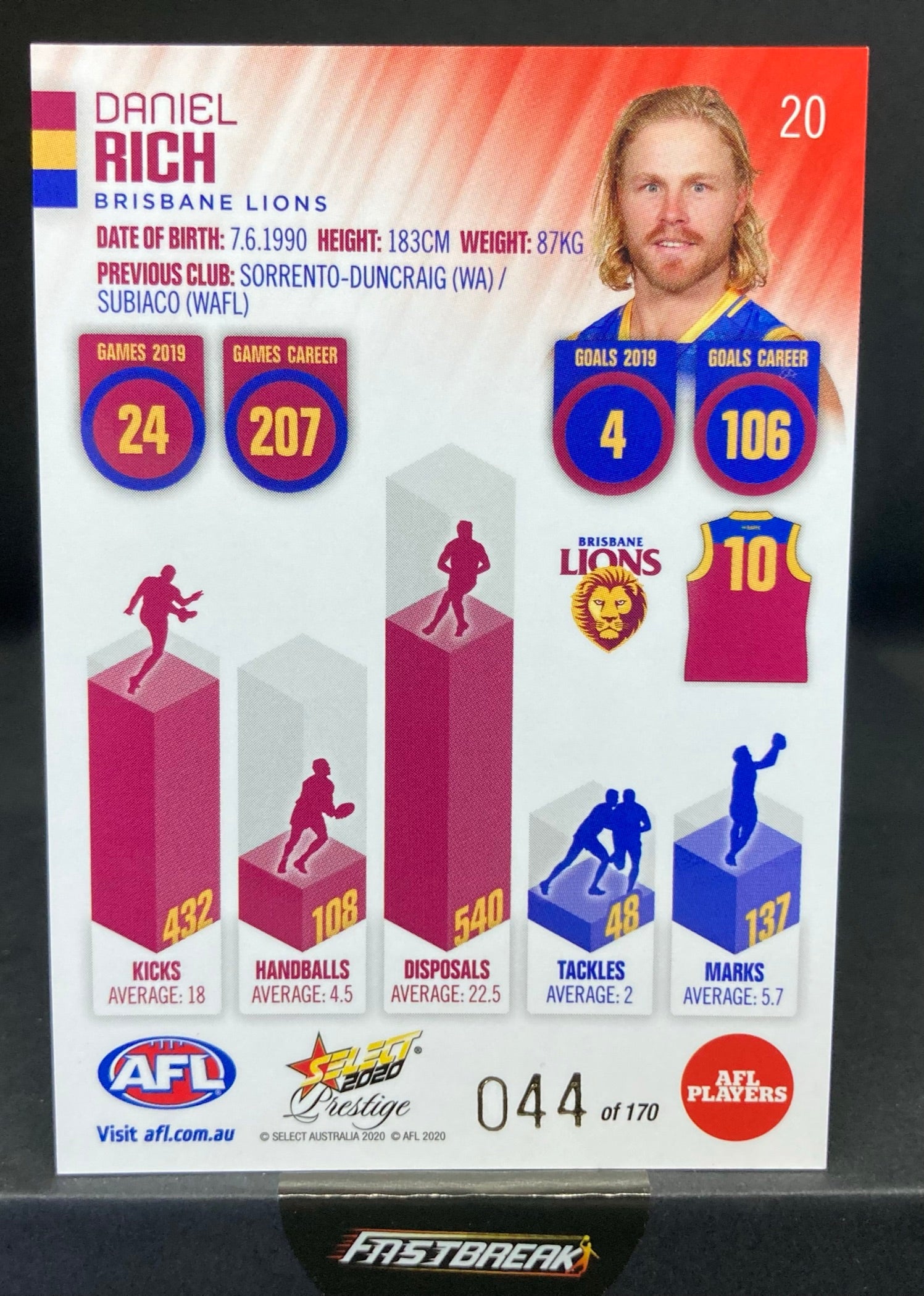 Daniel Rich - Brisbane - 2020 - FS Prestige - Red Paralell - 44/170