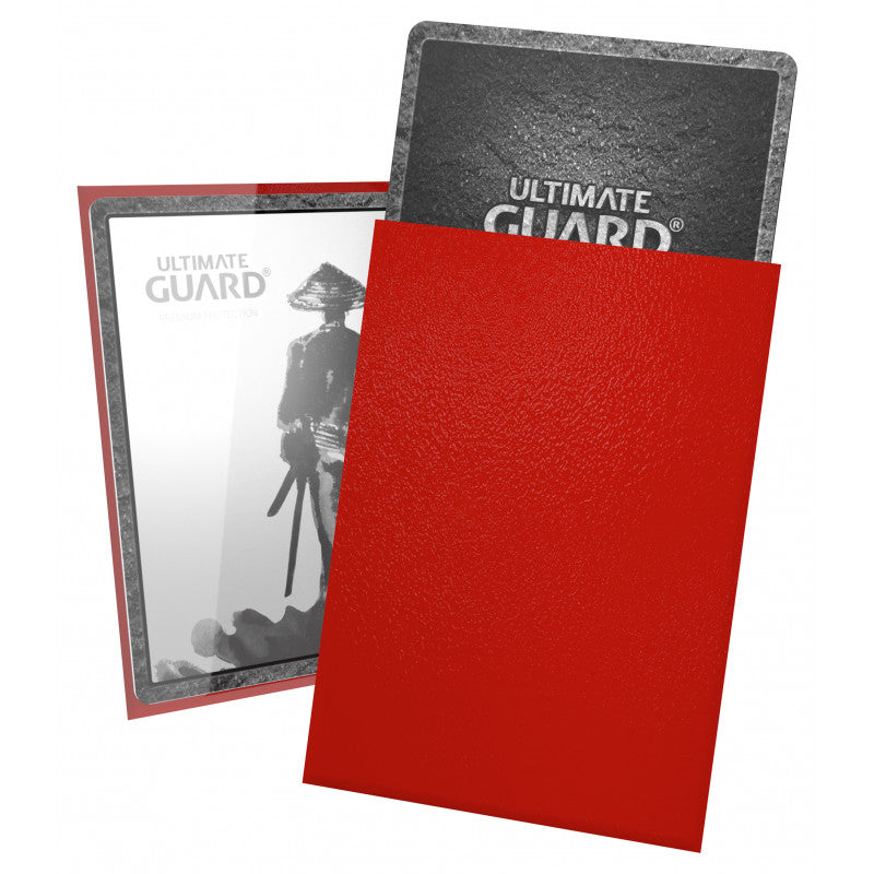 Ultimate Guard: Japanese Size Sleeves - Colour: Red