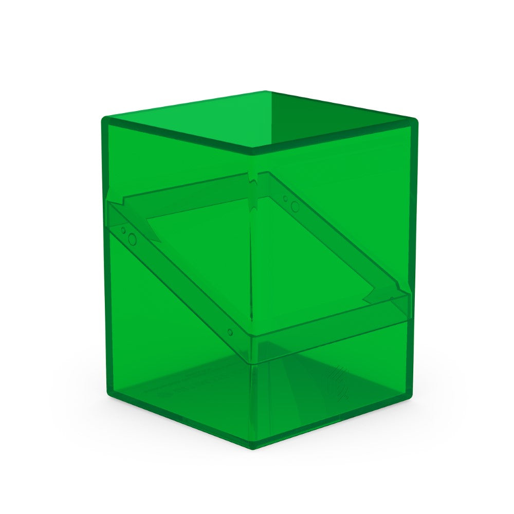 Ultimate Guard: Deck Box – Boulder 100+ – Clear: Assorted Colours - Colour: Emerald