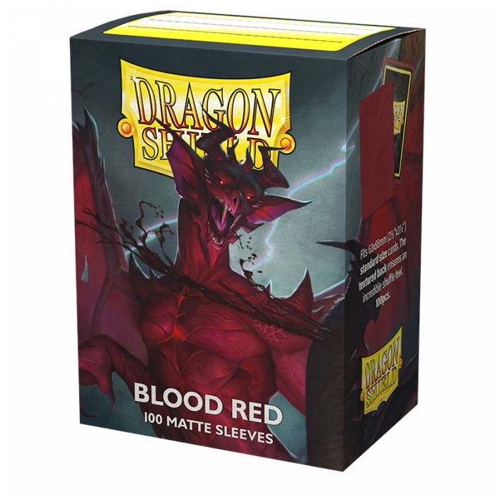 Dragon Shield Sleeves - COLOUR: Blood Red