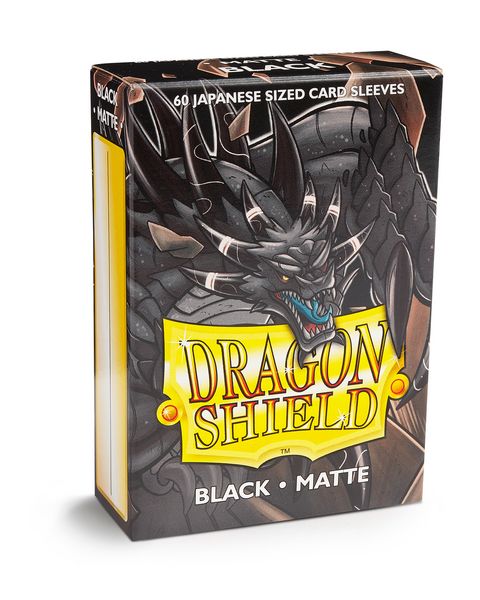 Sleeves - Dragon Shield Japanese - Box 60 - Colour: Black