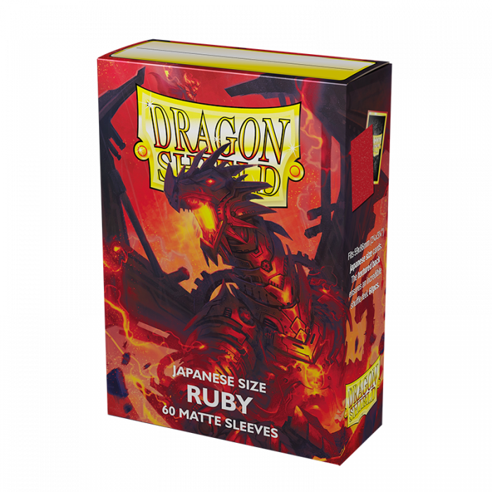 Sleeves - Dragon Shield Japanese - Box 60 - Colour: Ruby