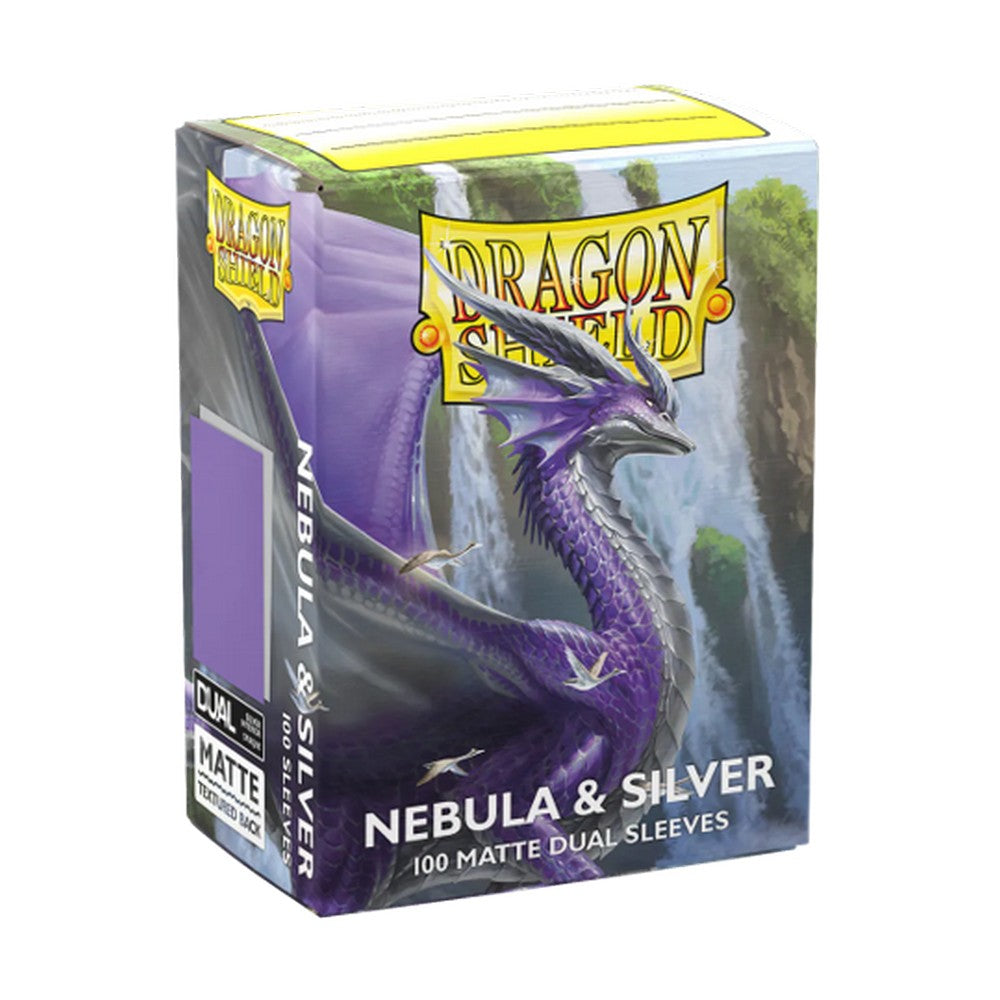 Dragon Shield Sleeves - COLOUR: dual Nebula silver