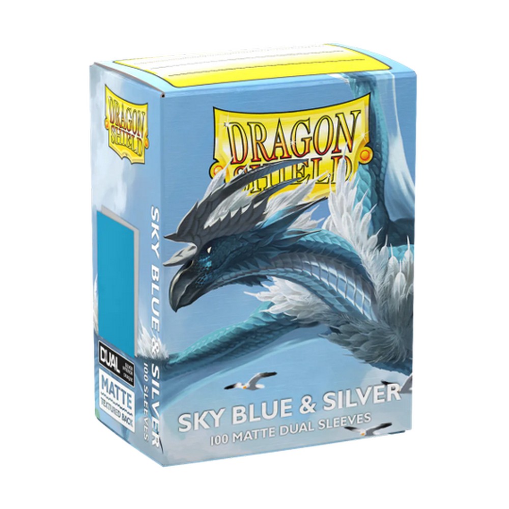 Dragon Shield Sleeves - COLOUR: dual Blue Silver