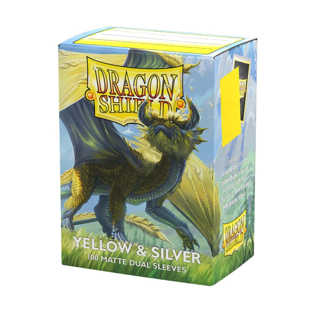 Dragon Shield Sleeves - COLOUR: Dual yellow Silver